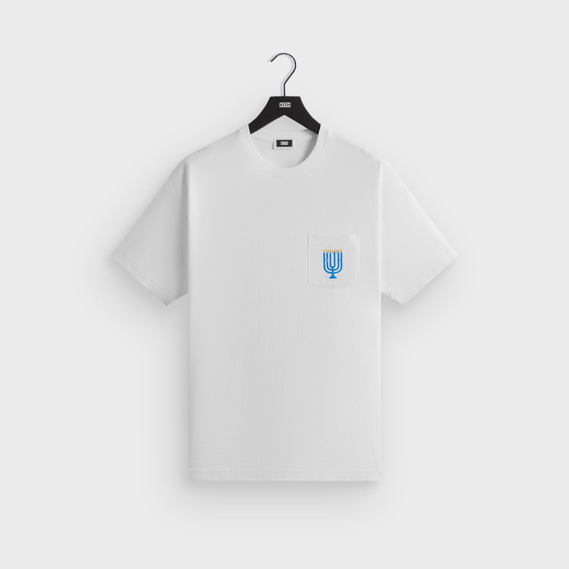 Kith Hanukkah Olive Branch Pocket Tee - White - PH