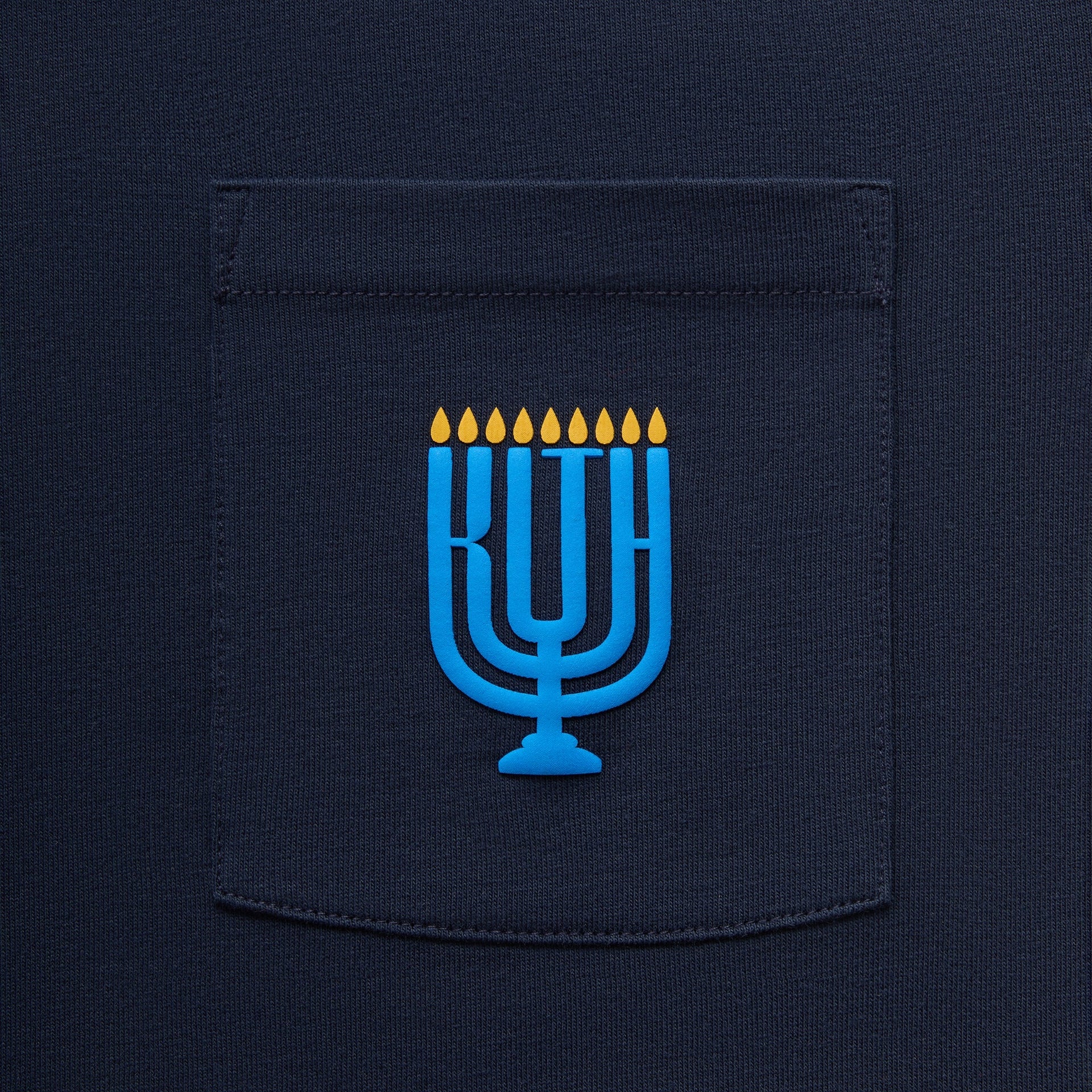 Kith Hanukkah Stained Glass Long Sleeve Tee - Nocturnal - PH