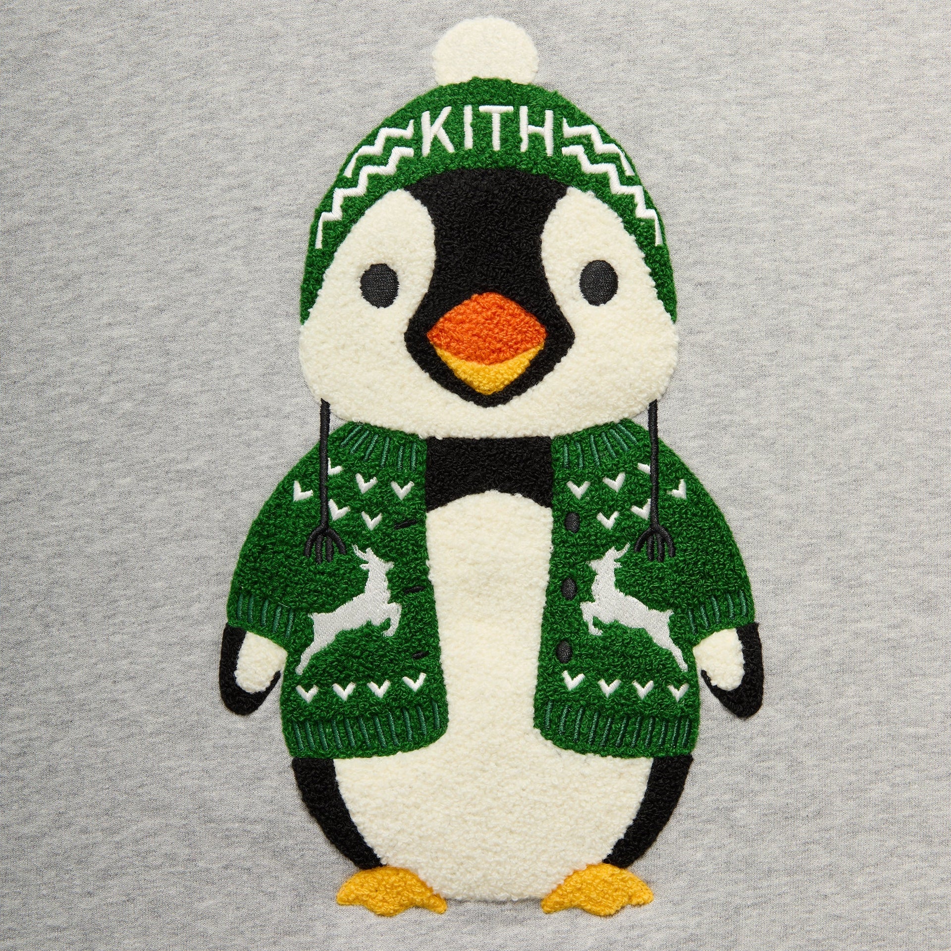 Kithmas Penguin Nelson Crewneck - Medium Heather Grey - PH