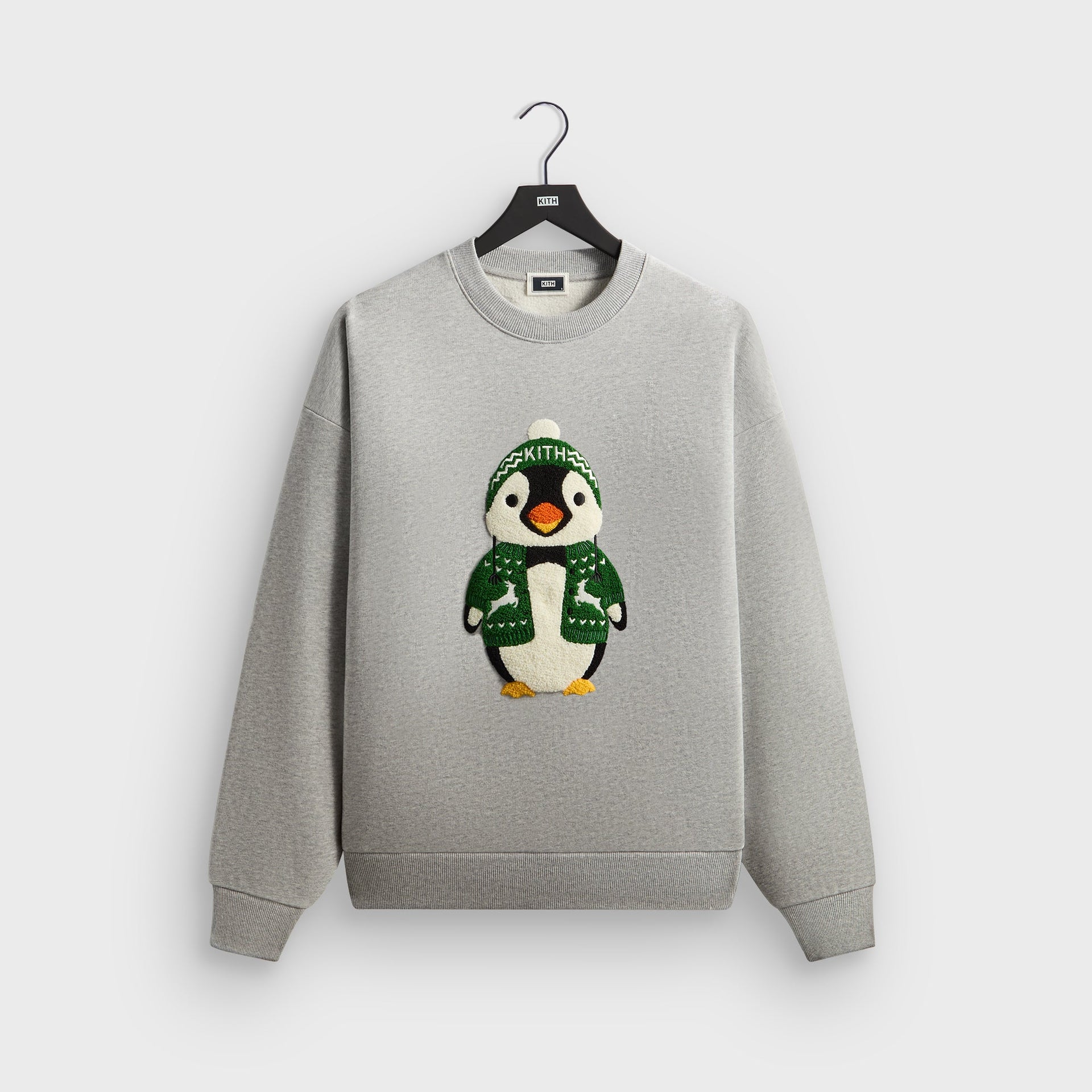 Kithmas Penguin Nelson Crewneck - Medium Heather Grey