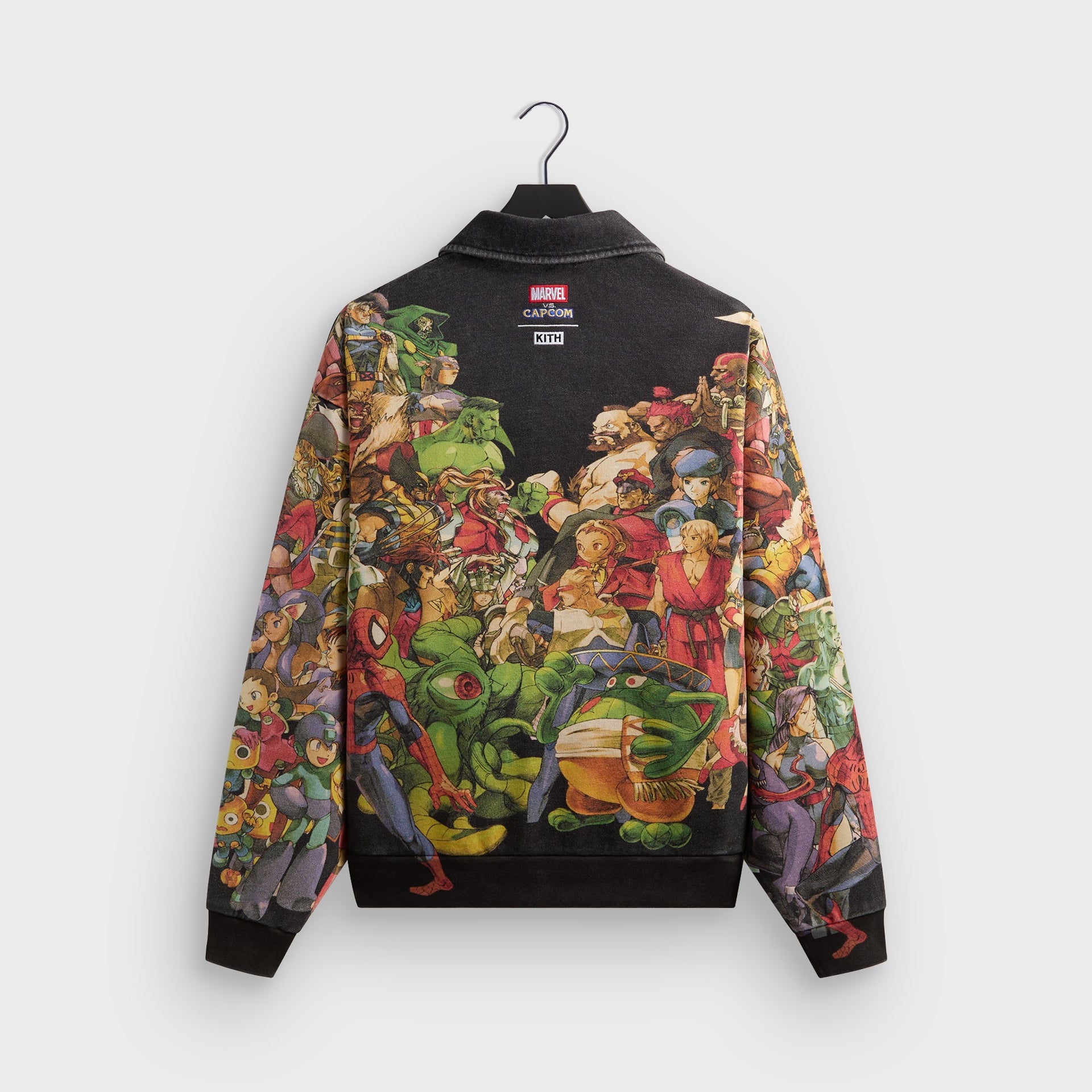 Marvel vs. Capcom | Kith Age of Heroes Nelson Fleece Rugby - Black