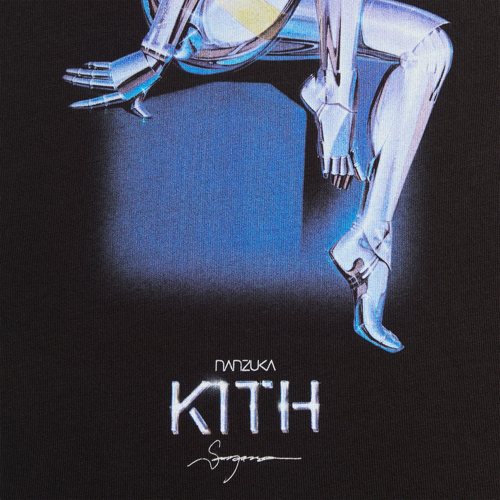 Kith for Nanzuka Gallery Sorayama Model A Stitch Tee - Black - PH