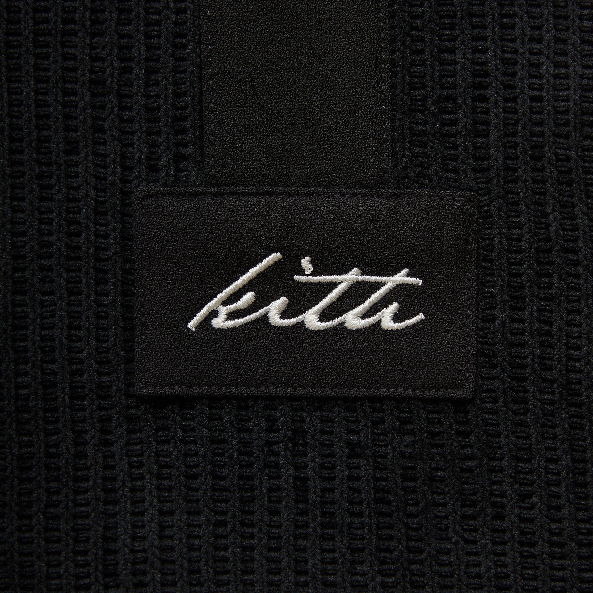 Kith Rib Stitch Ronin Henley Sweater - Black