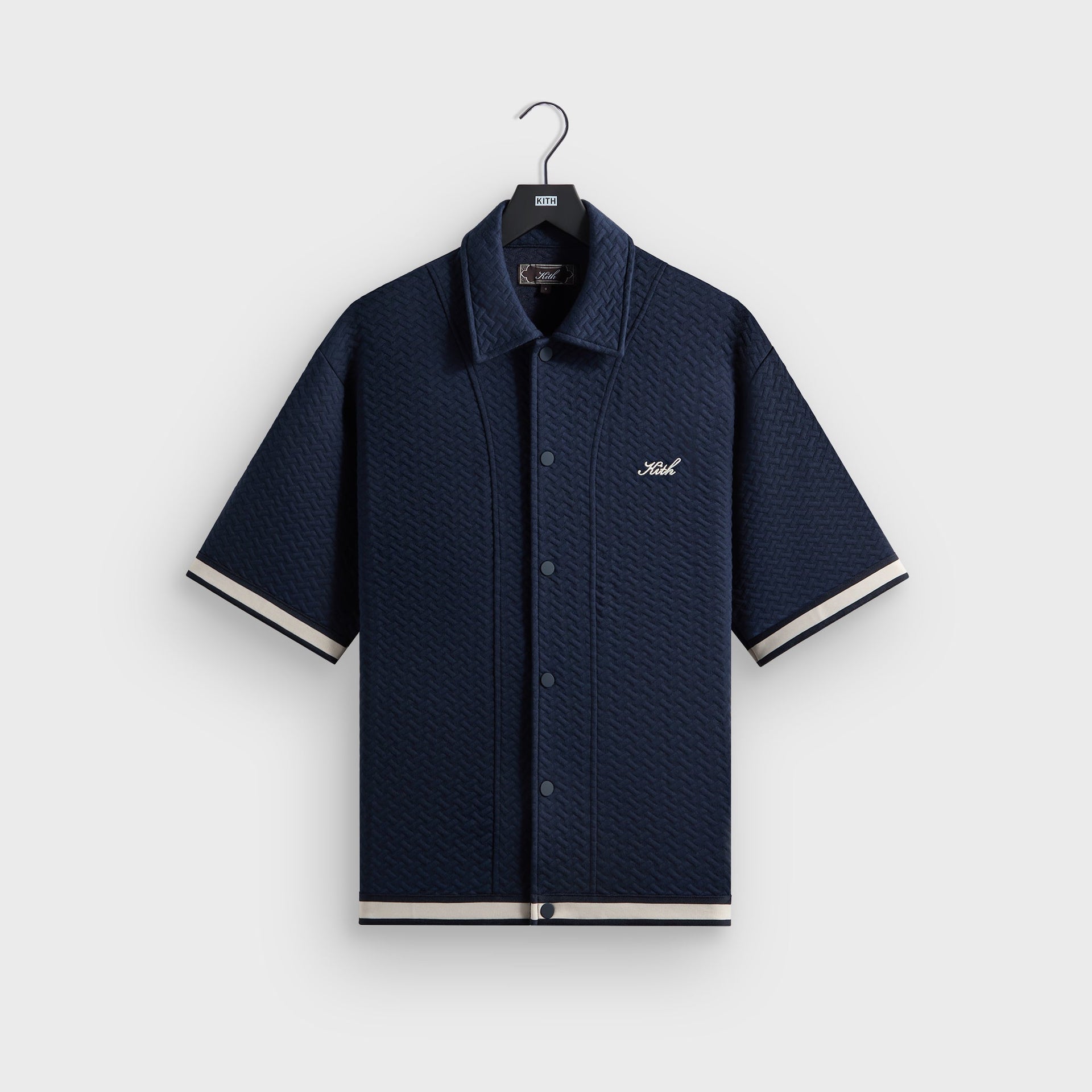 Kith Tessellation Interlock Woodpoint Shirt - Nocturnal