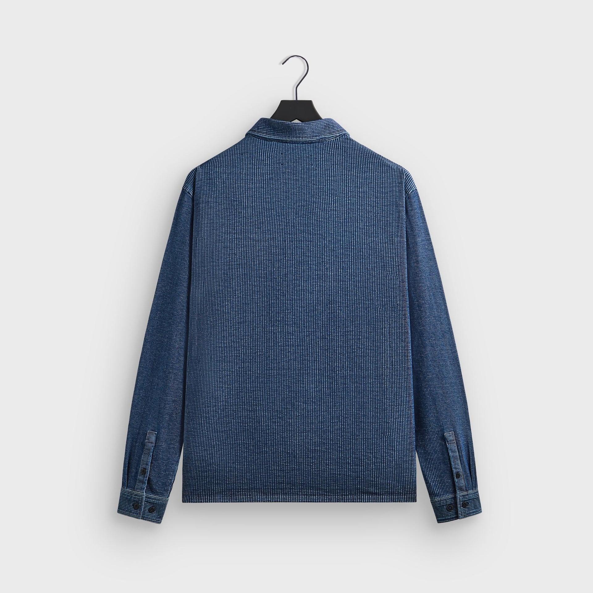 Kith Railroad Stripe Indigo Boxy Collar Overshirt - Dark Indigo - PH