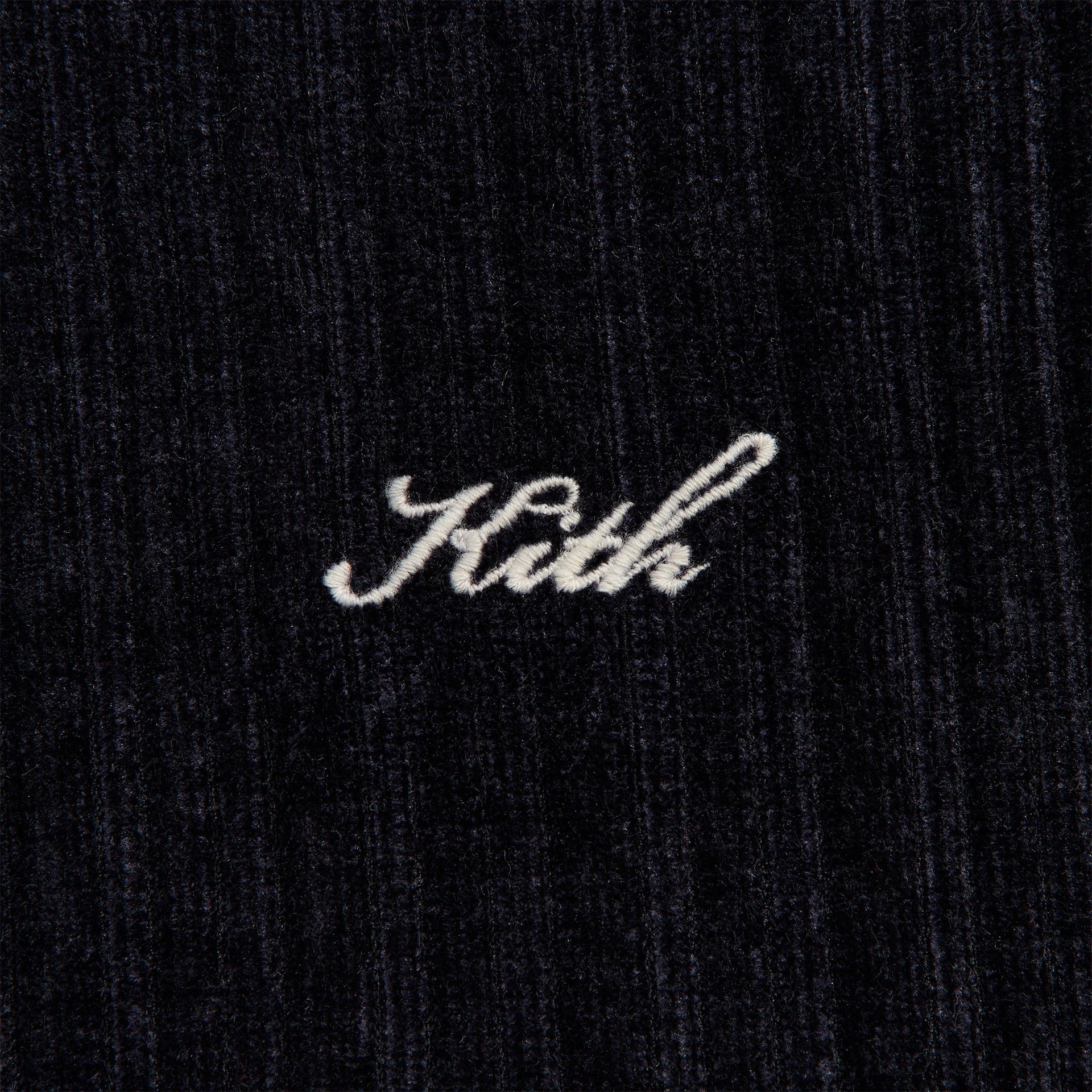 Kith Velvet Corduroy Long Sleeve Trevor Polo - Ink