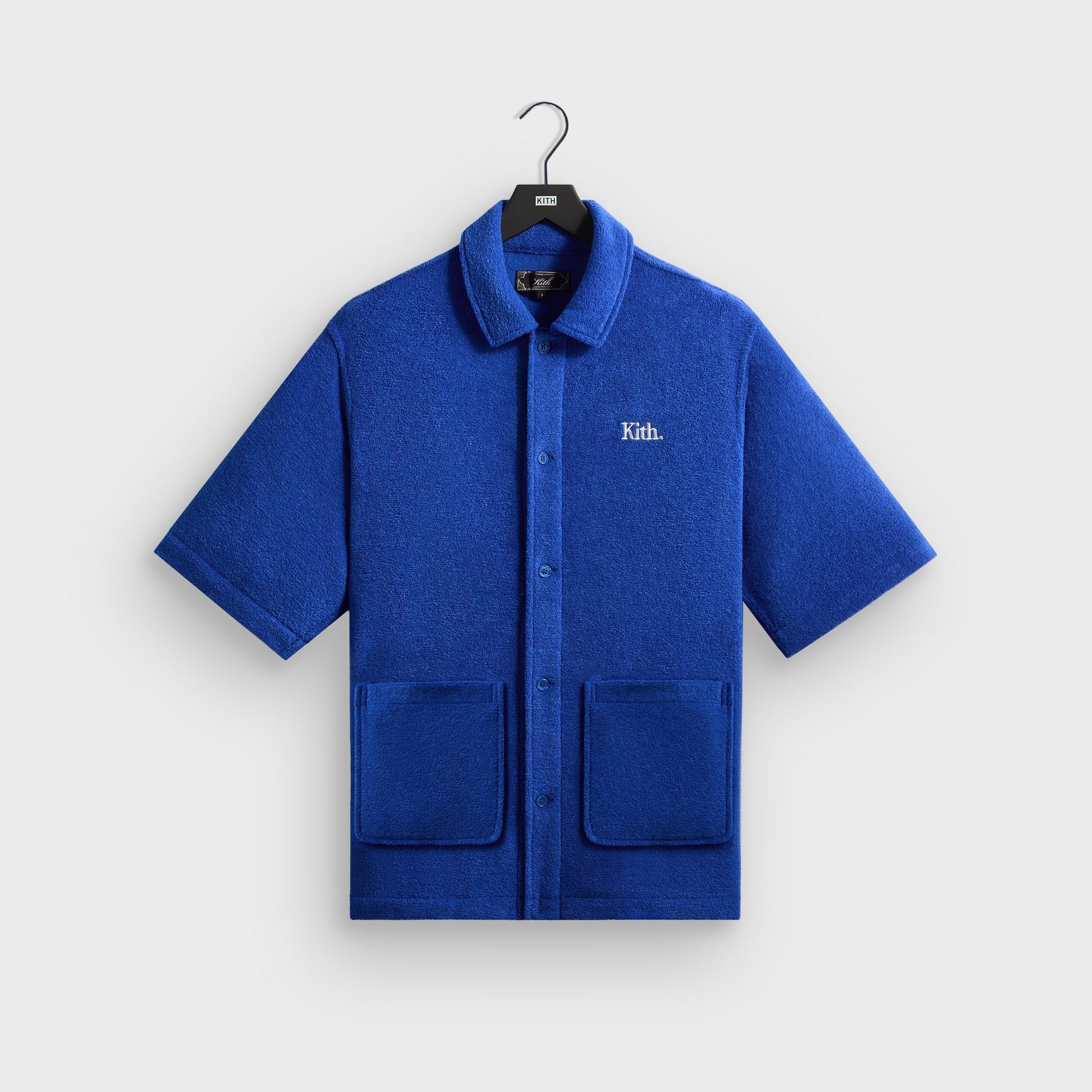 Kith Towel Boucle Boxy Collared Overshirt - Cyclone - PH
