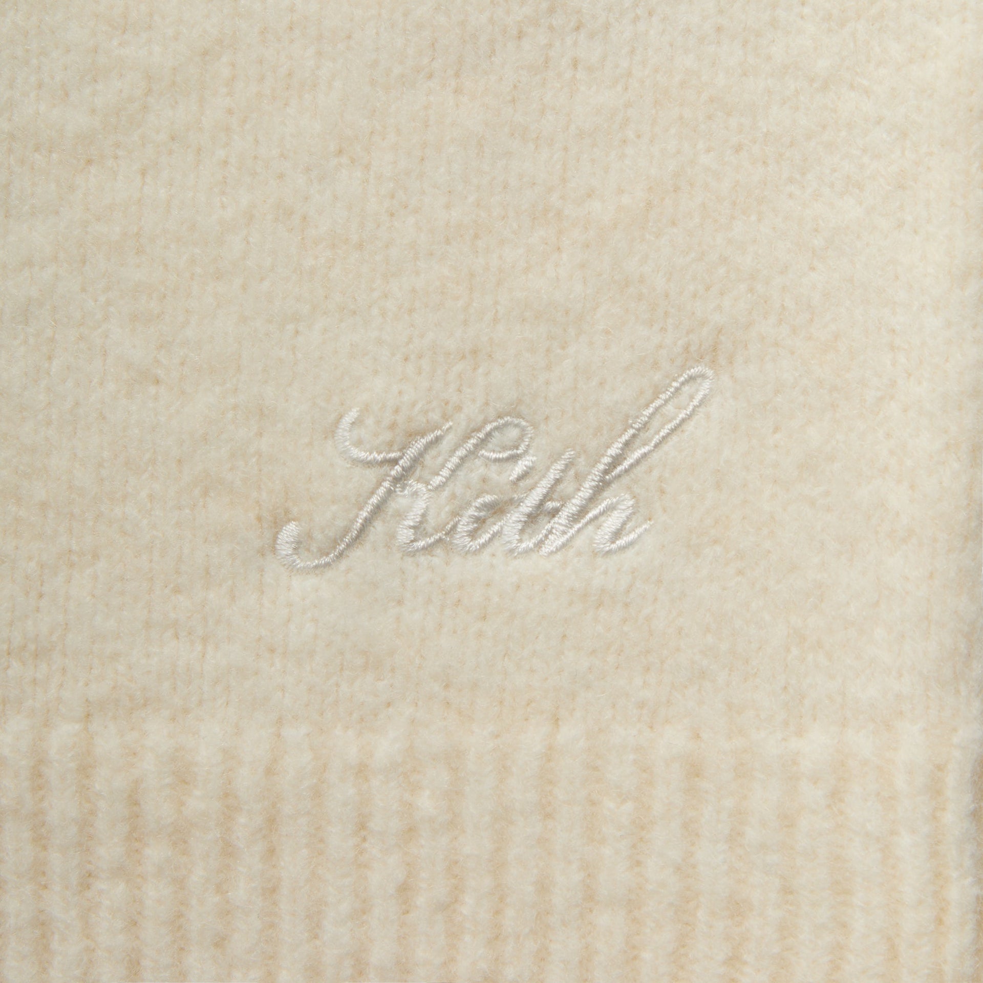 Kith Boucle Harmon Henley Sweater - Sandrift