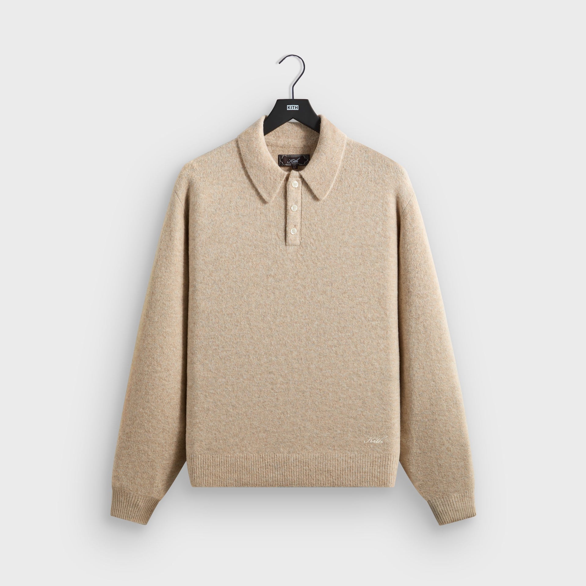 Kith Marled Harmon Rugby Pullover - Carabiner Heather