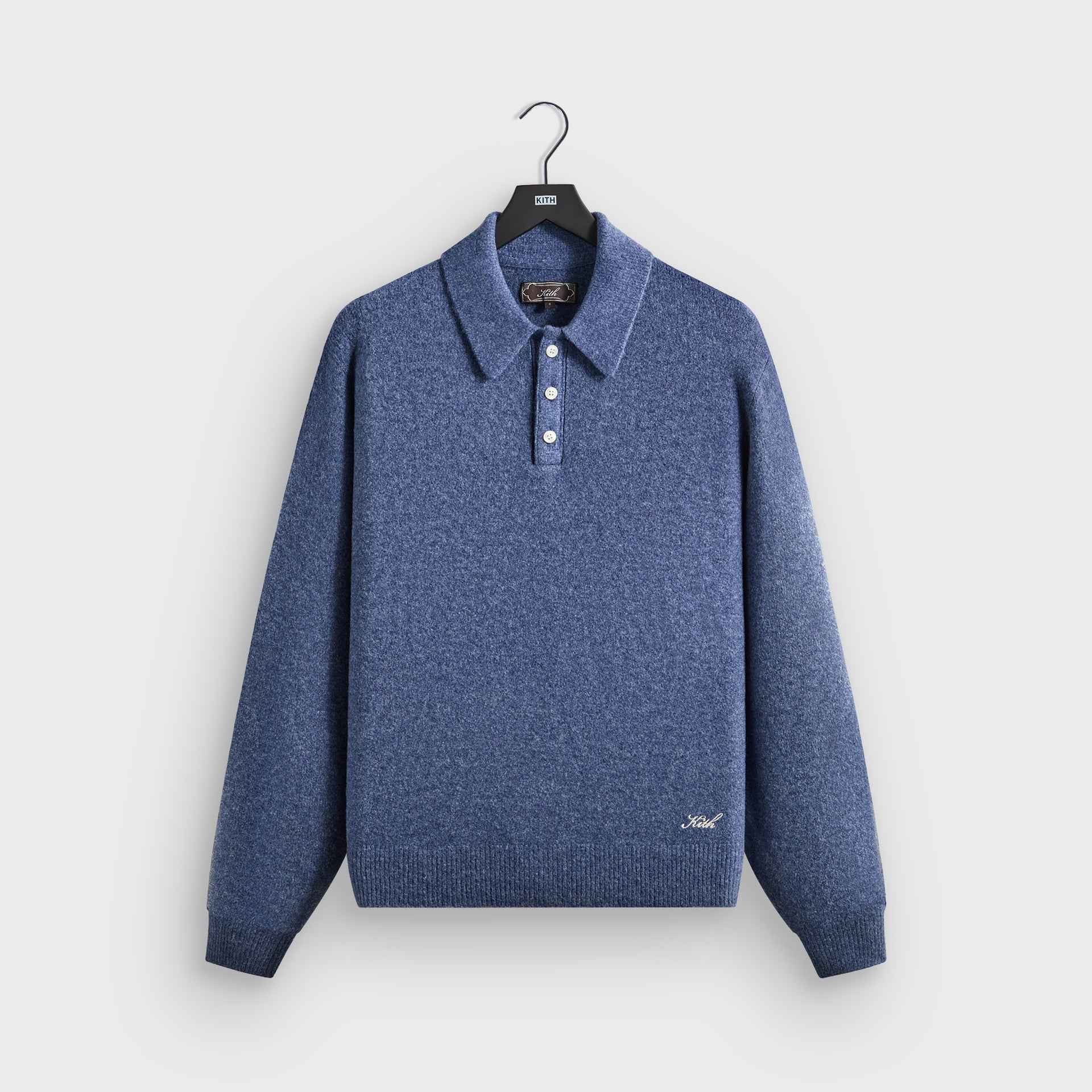 Kith Marled Harmon Rugby Pullover - Farrow