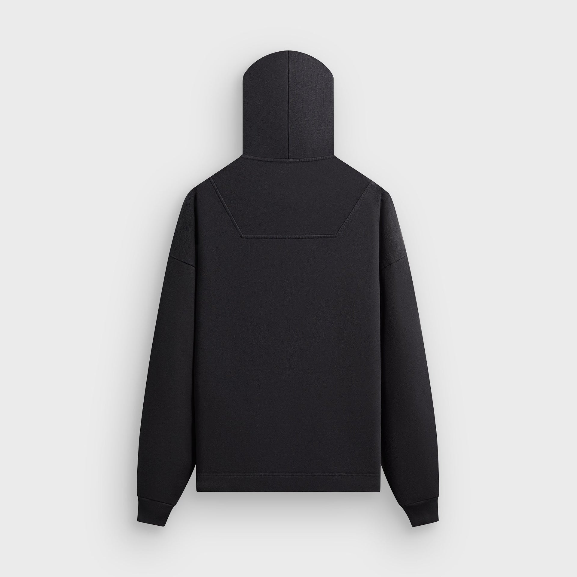 Kith Rib Neck Cropped Camden Hoodie - Black