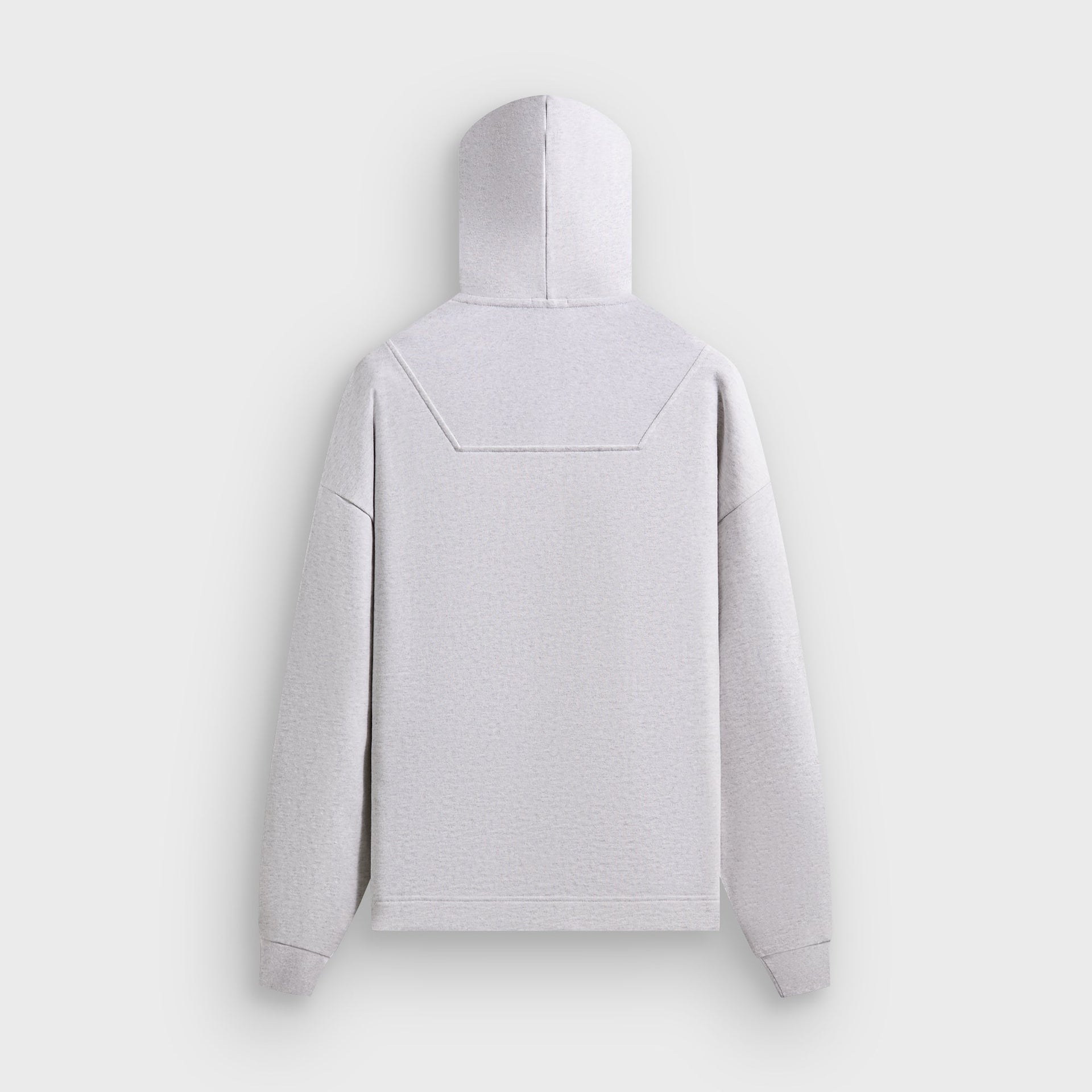 Kith Rib Neck Cropped Camden Hoodie - Light Heather Grey - PH