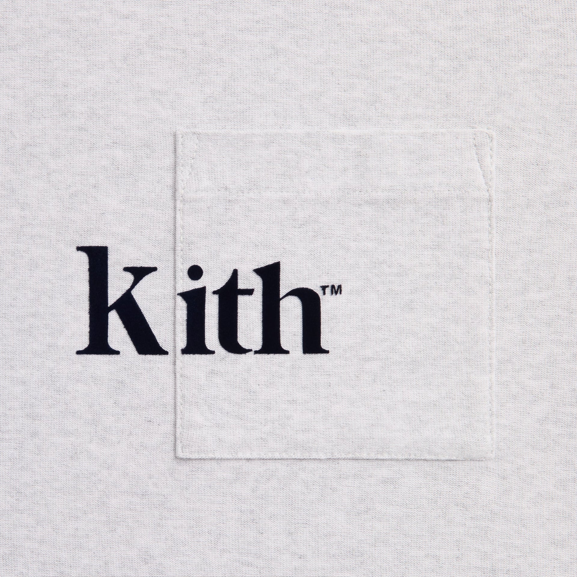 Kith Long Sleeve Quinn Tee - Light Heather Grey