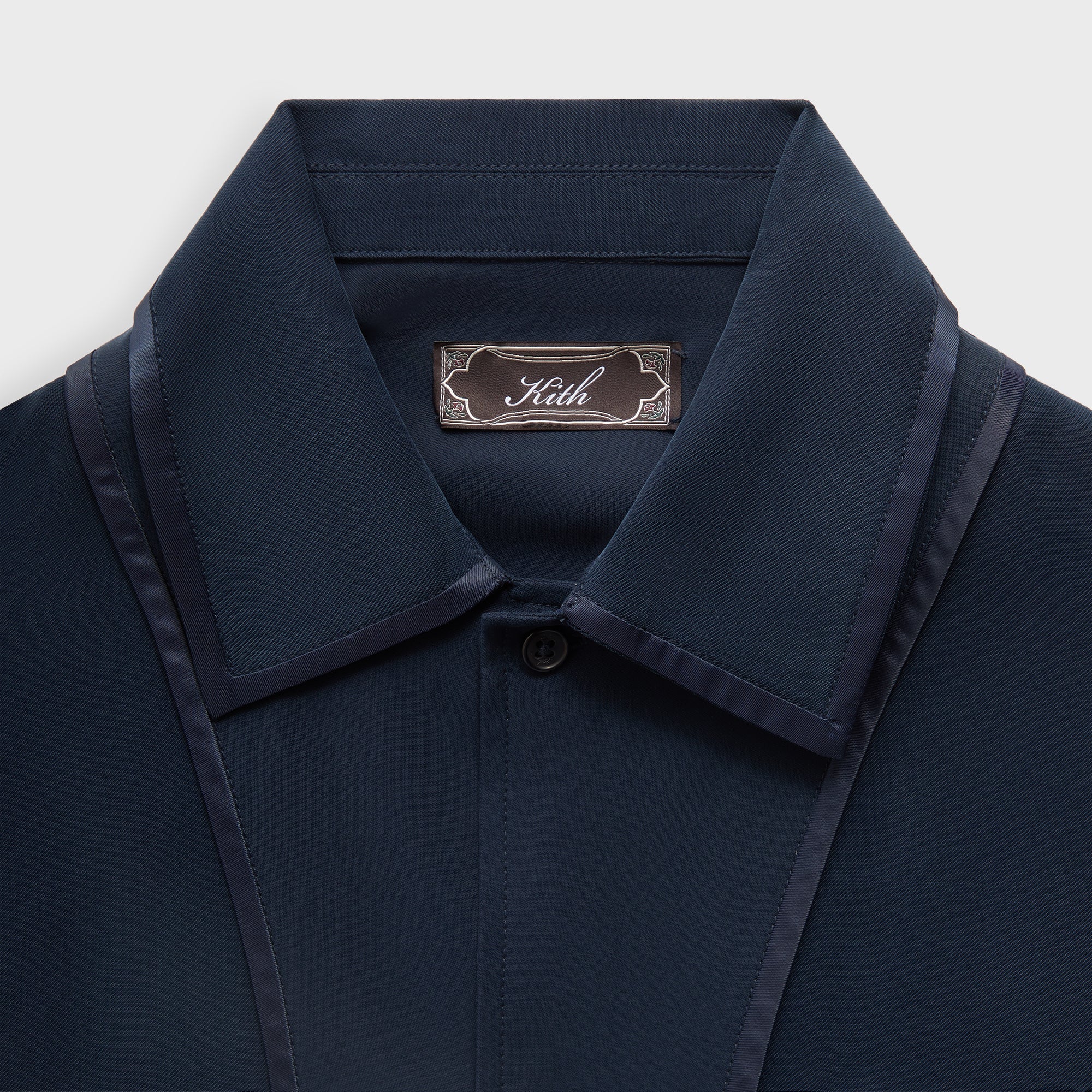 トップス KITH Double Weave Woodpoint Shirt M Kith Woodpoint Shirt - Nocturnal