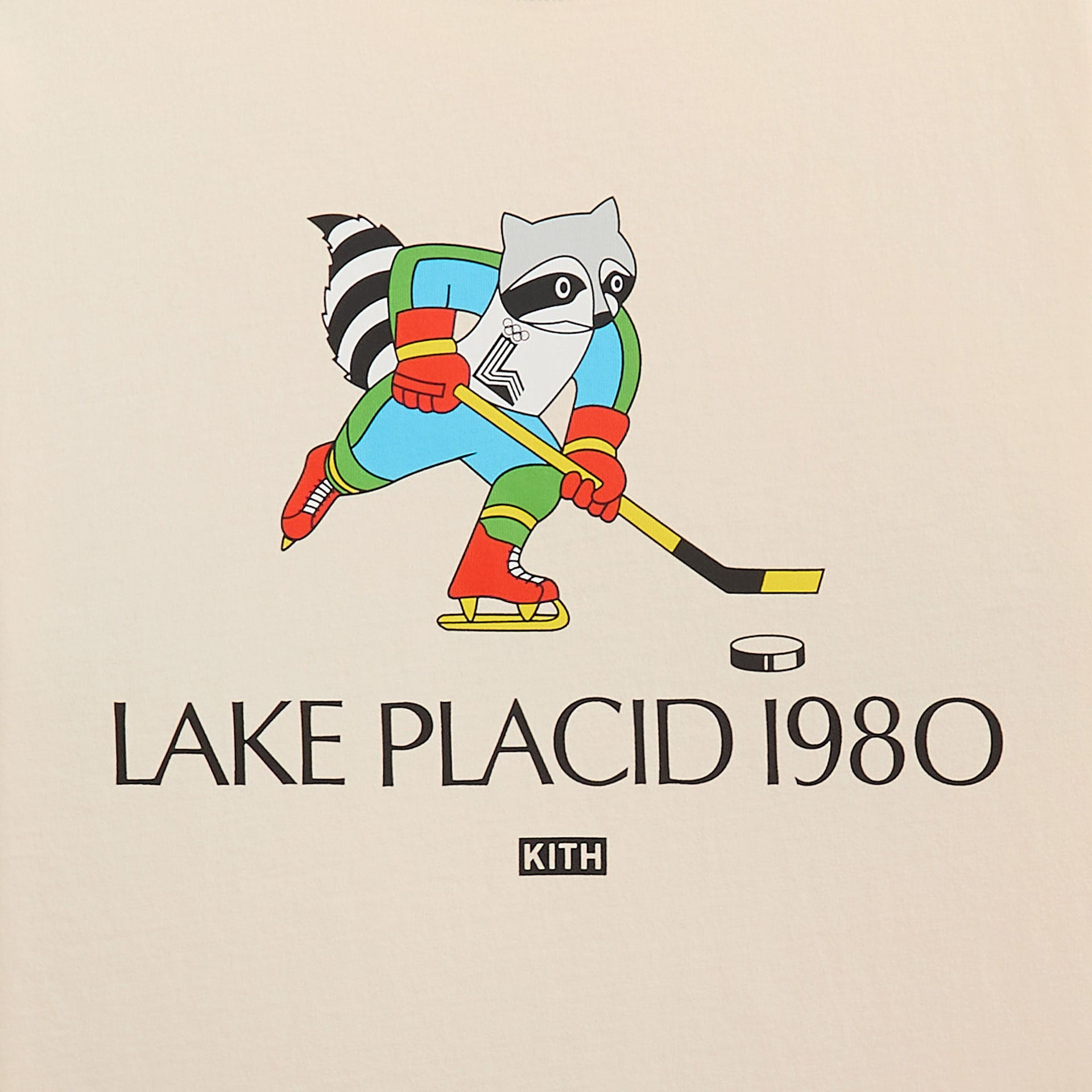 Kith for Olympics Heritage Lake Placid Vintage Tee - Sandrift