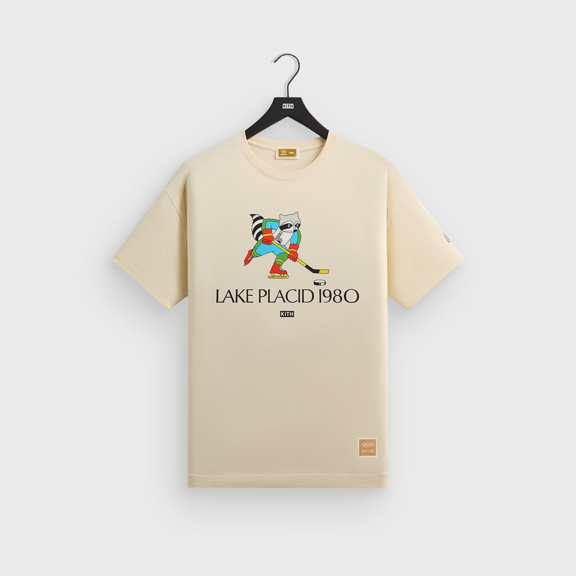 Kith for Olympics Heritage Lake Placid Vintage Tee - Sandrift