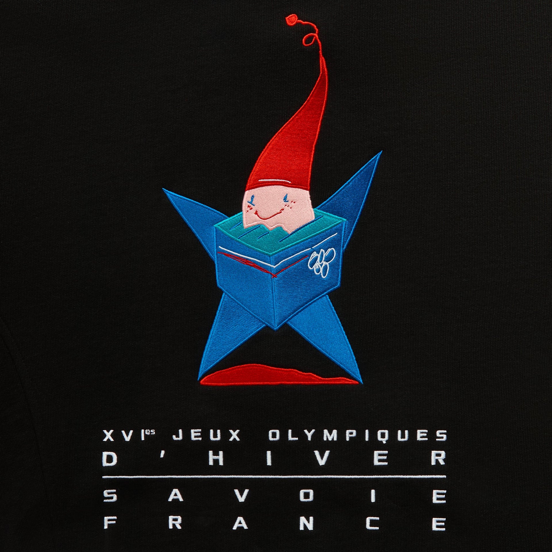 Kith for Olympics Heritage Albertville Vintage Nelson Rugby - Black