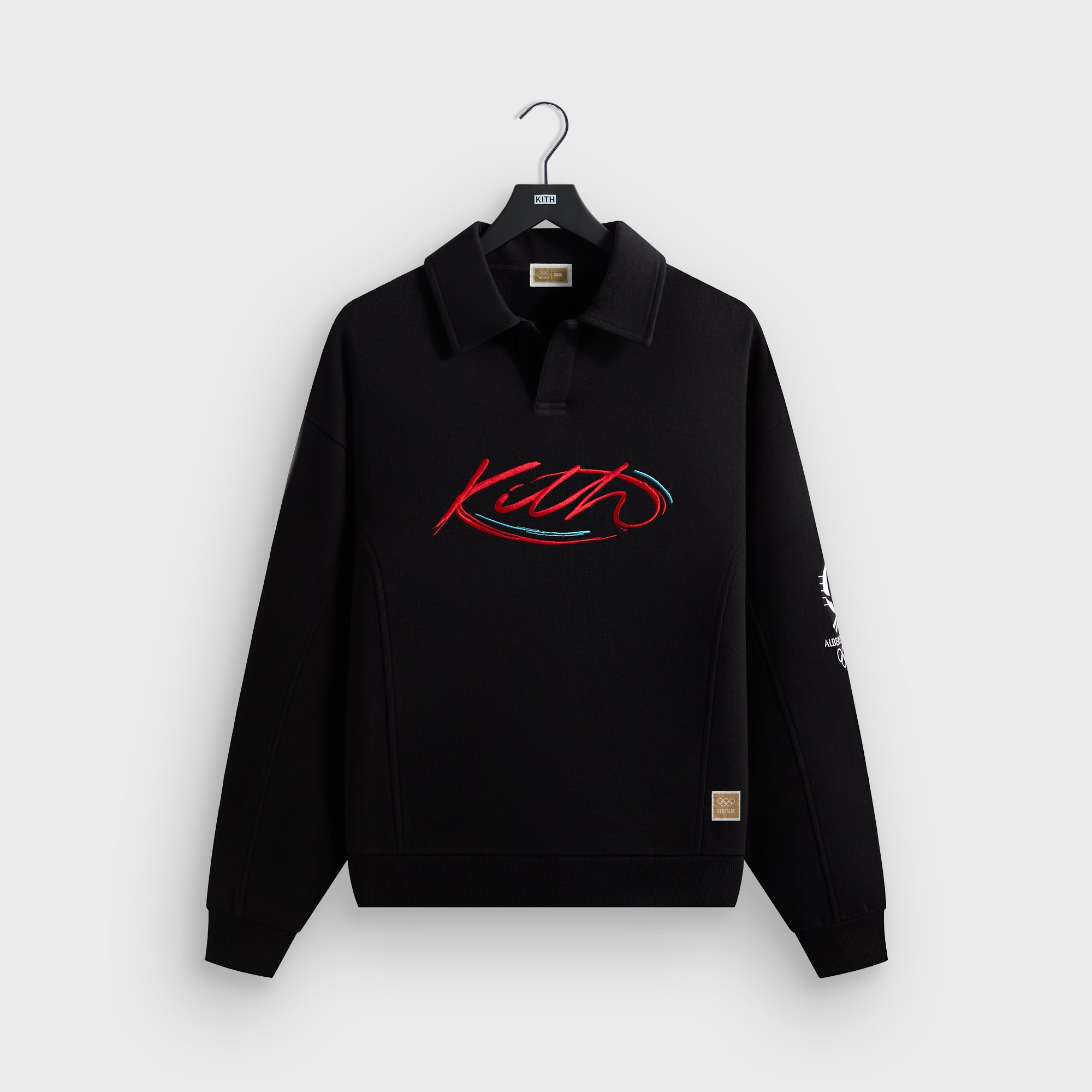 Kith for Olympics Heritage Albertville Vintage Nelson Rugby - Black