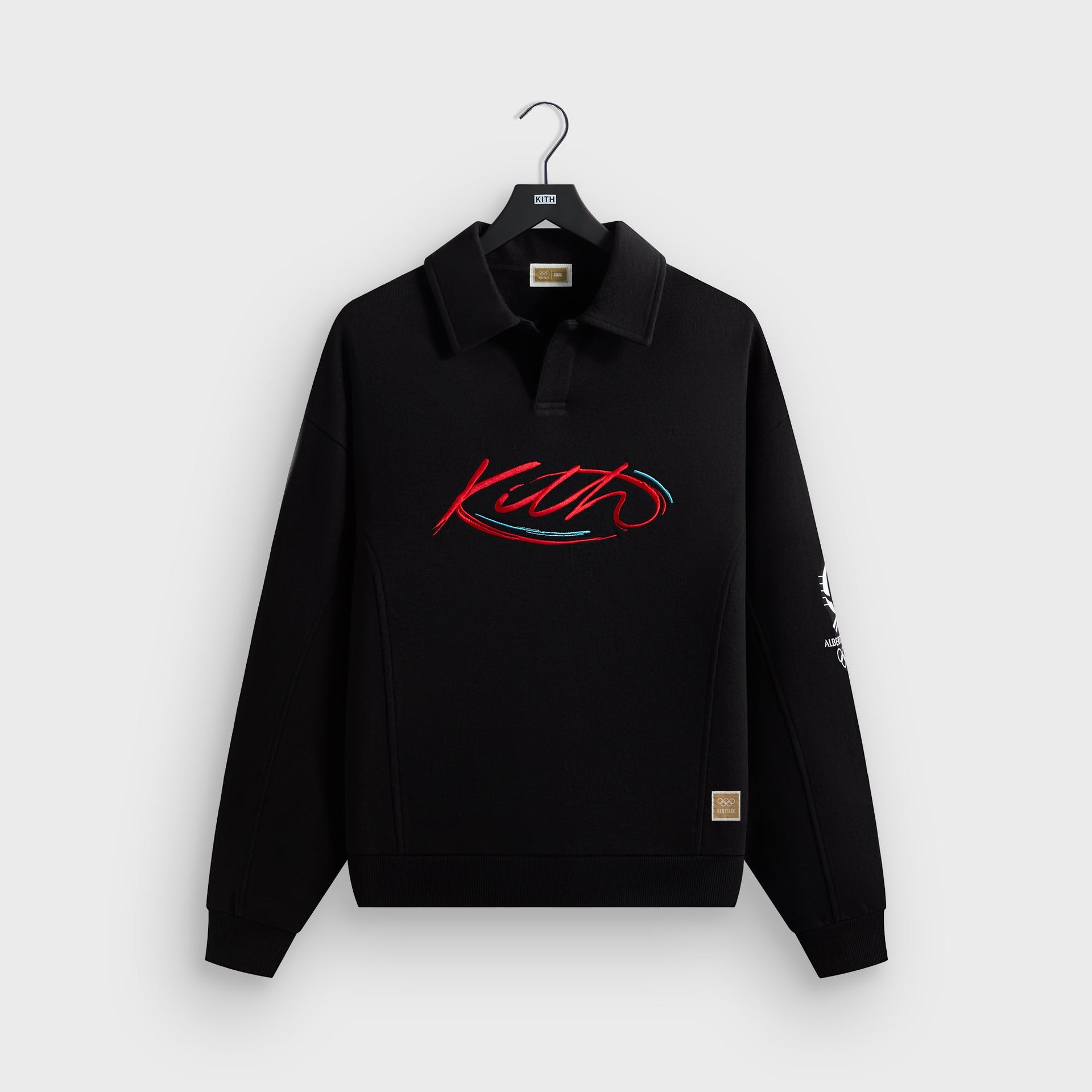 Kith for Olympics Heritage Albertville Vintage Nelson Rugby - Black