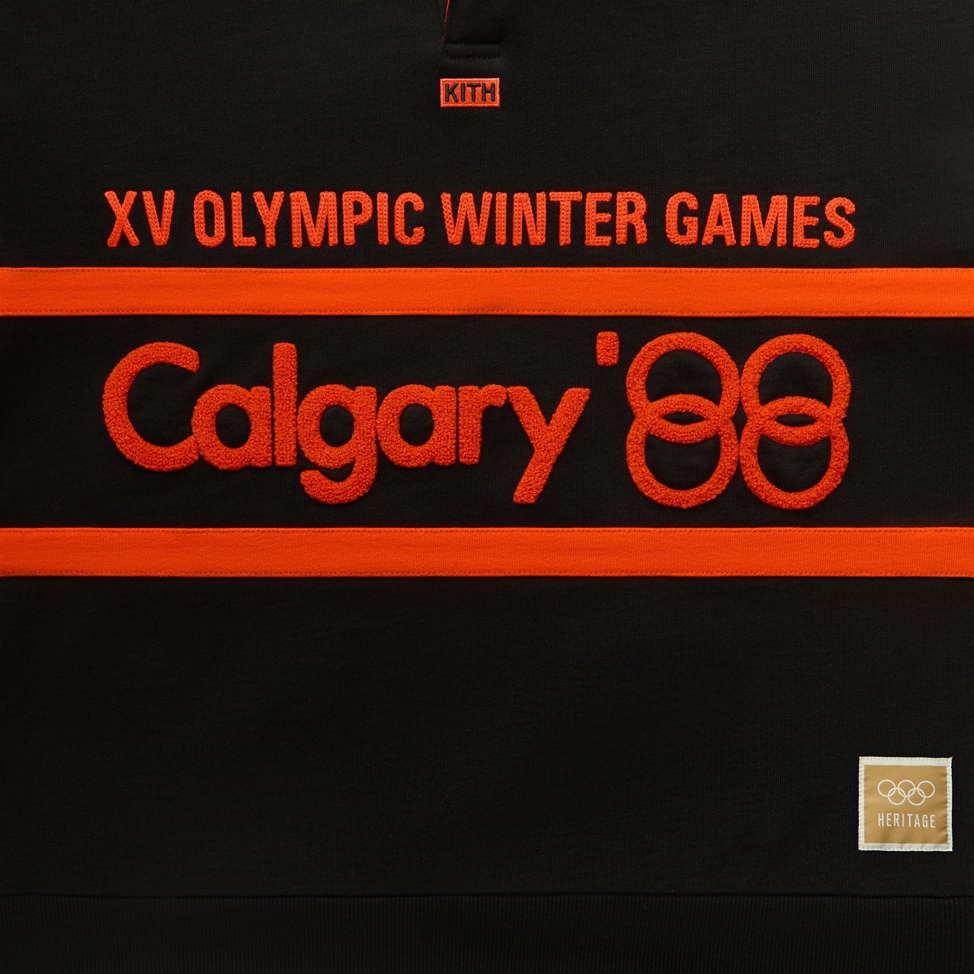 Kith for Olympics Heritage Calgary Vintage Nelson Rugby - Black