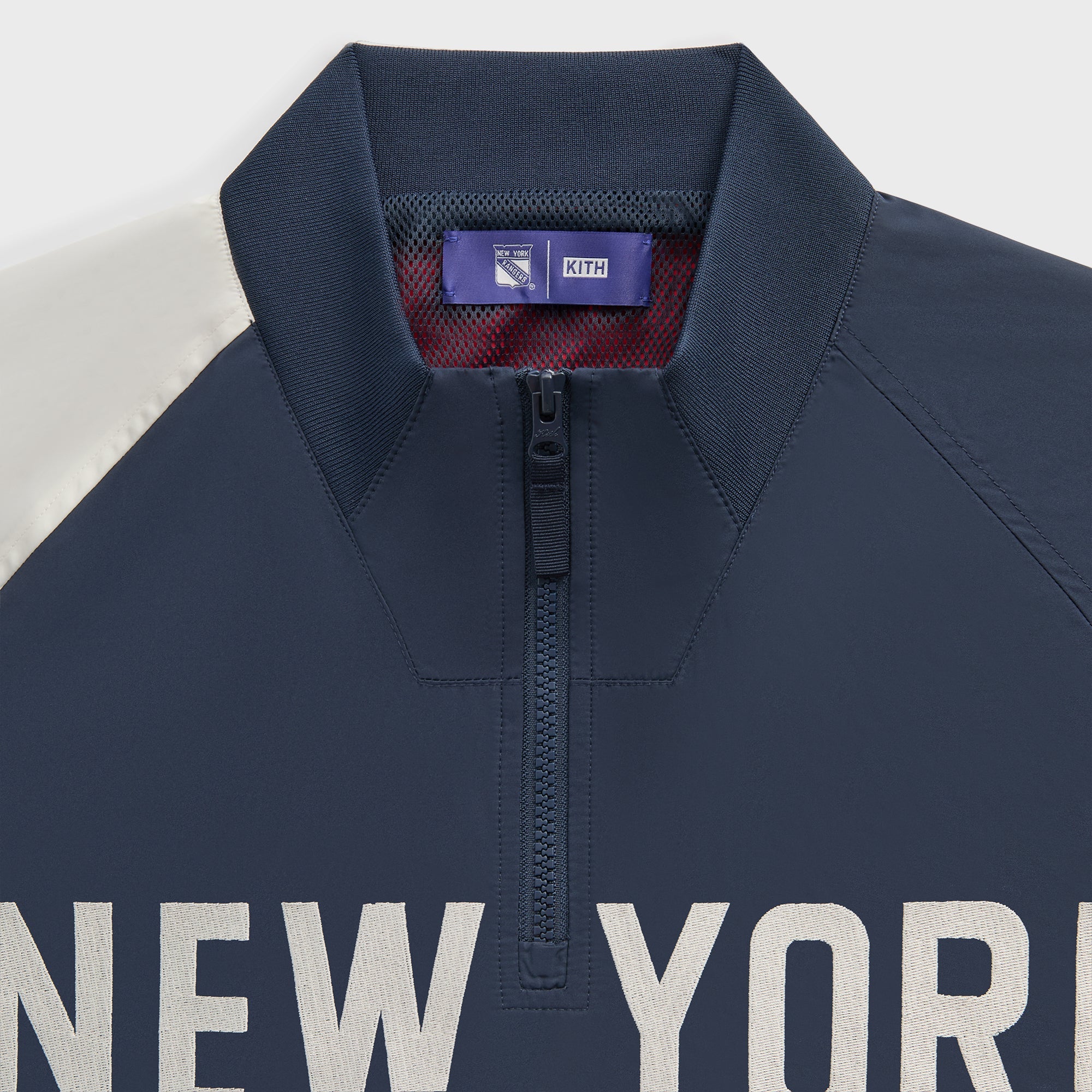 Kith for the New York Rangers Nylon Quarter Zip - Nocturnal