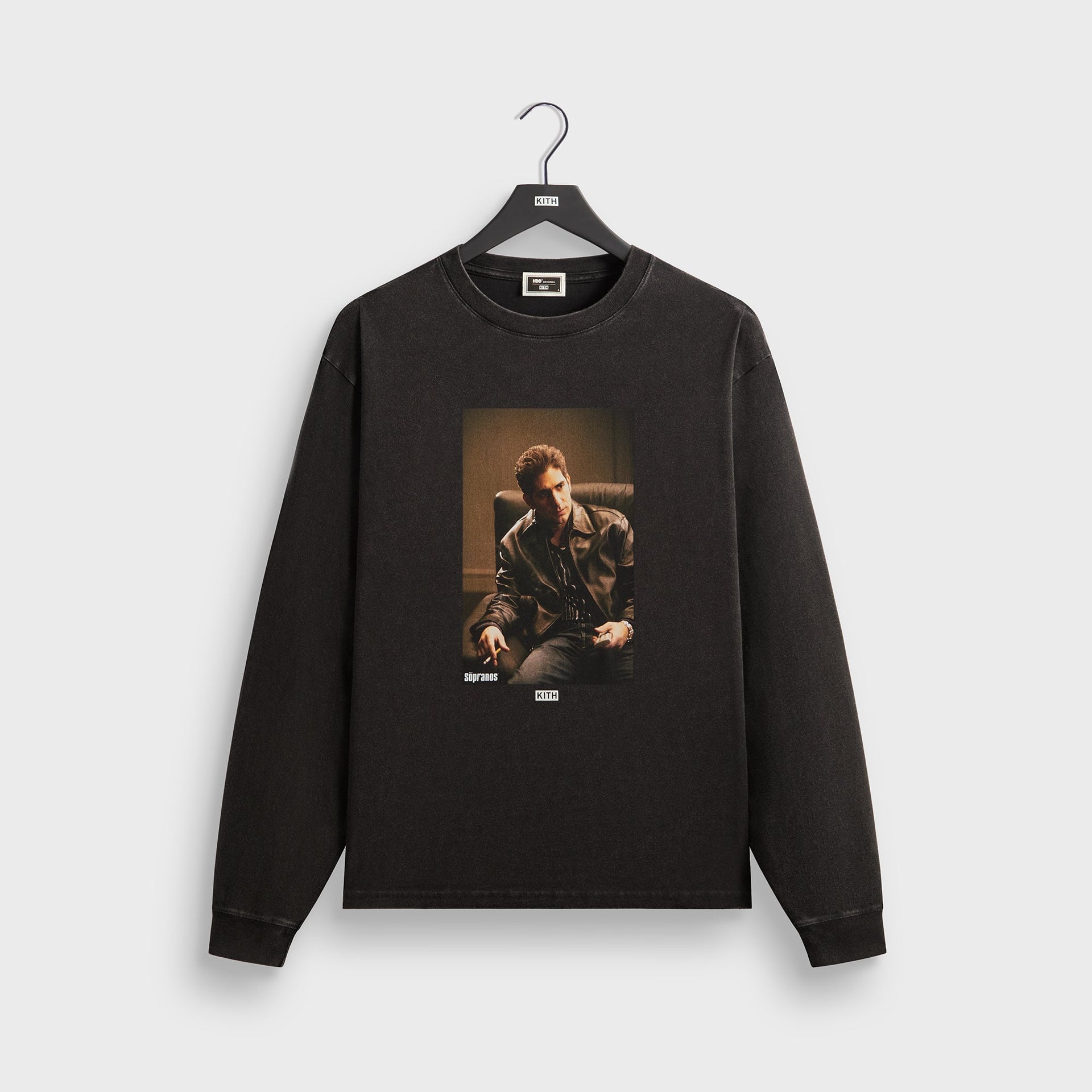 Kith for The Sopranos Christopher Vintage Long Sleeve Tee - Black