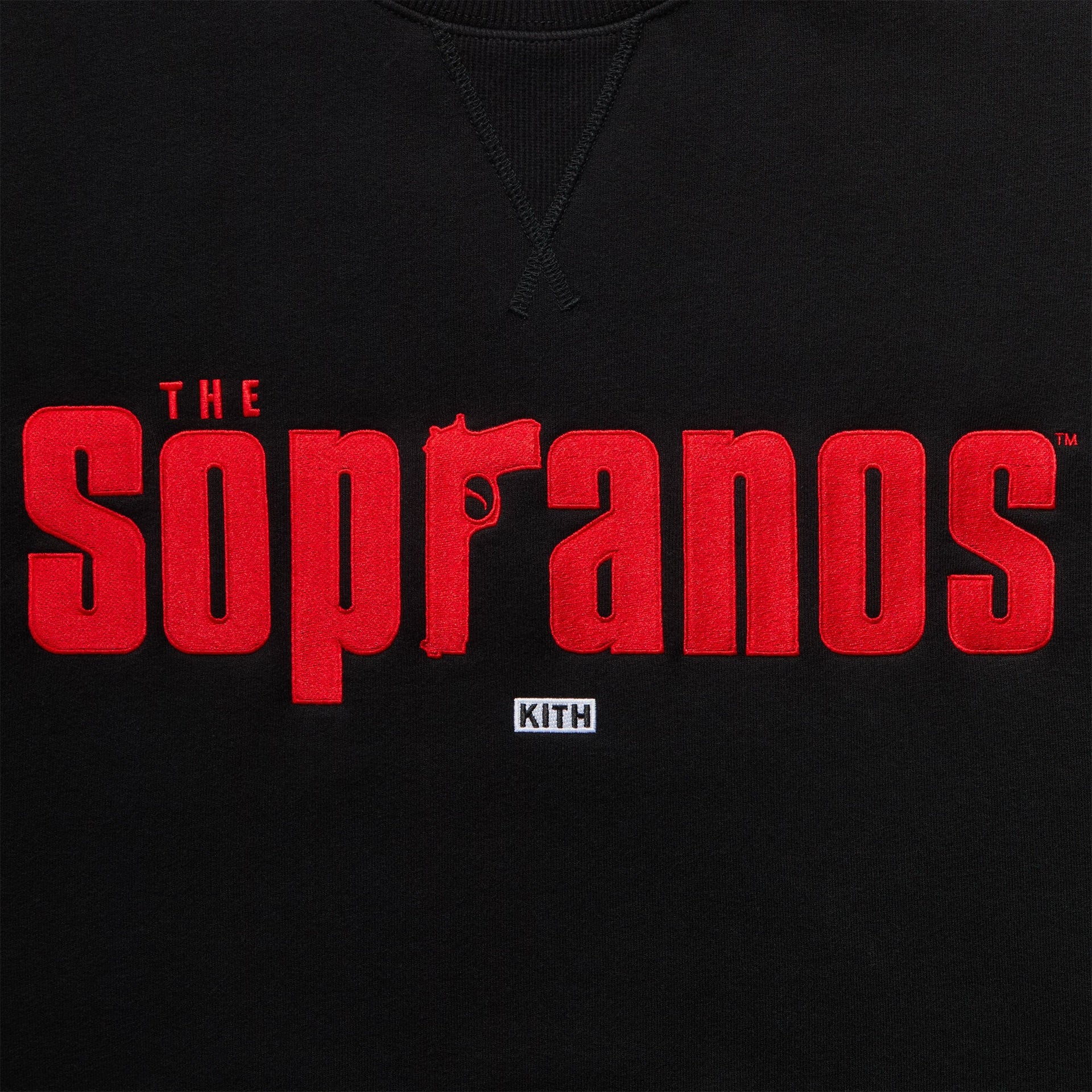 Kith for The Sopranos Main Logo Nelson Crewneck - Black
