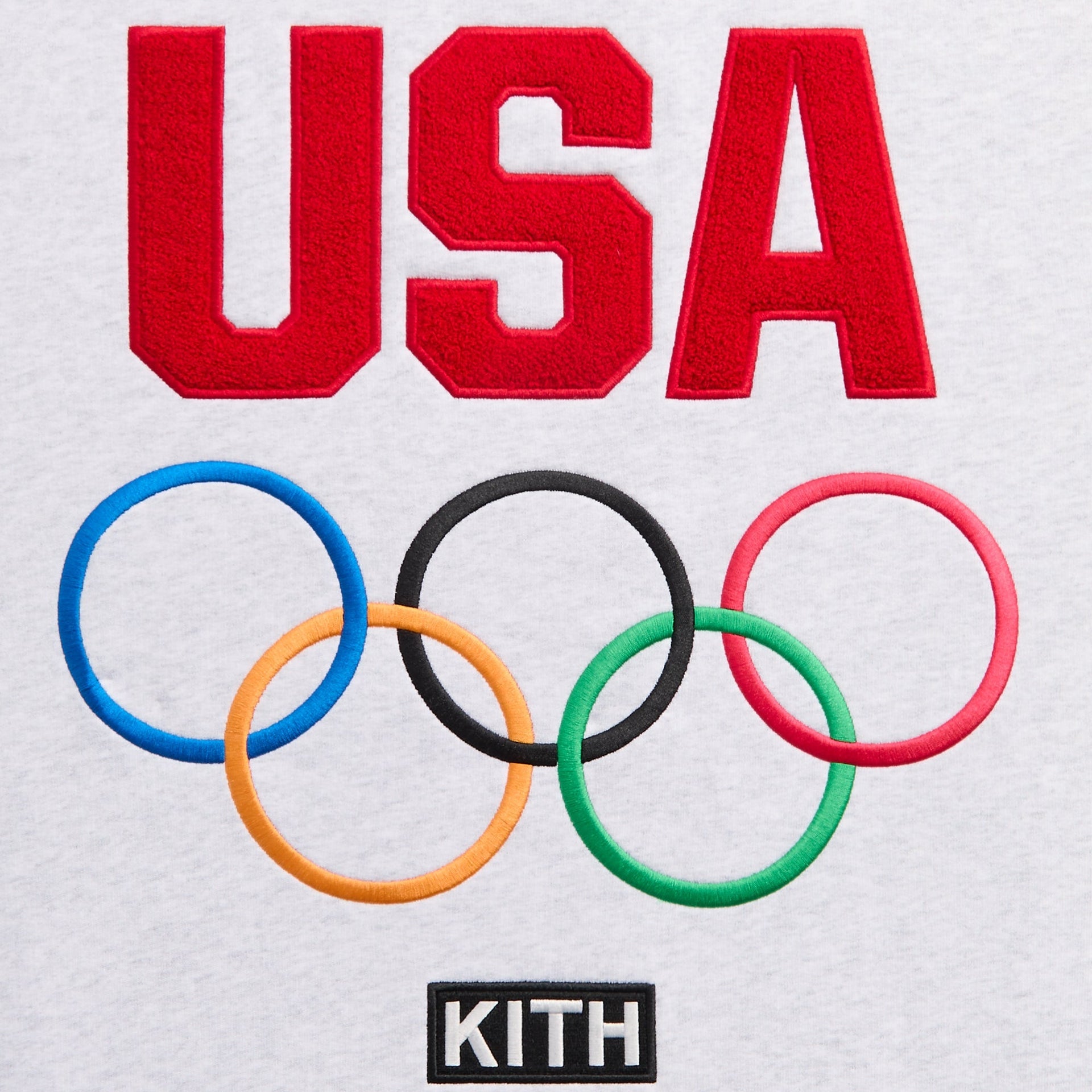 Kith for Team USA Raglan Nelson Crewneck - Light Heather Grey - PH