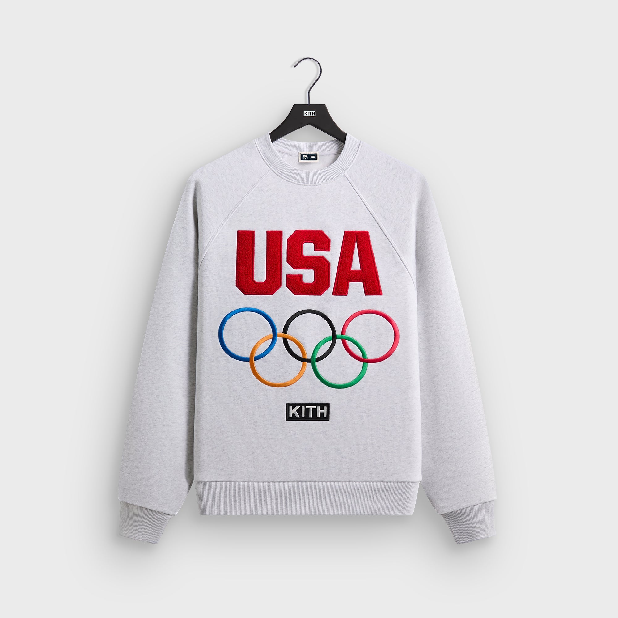 KITH キス TEAM USA スウェット ライトグレー　M Kith for Team USA Raglan Nelson Crewneck - Light Heather Grey
