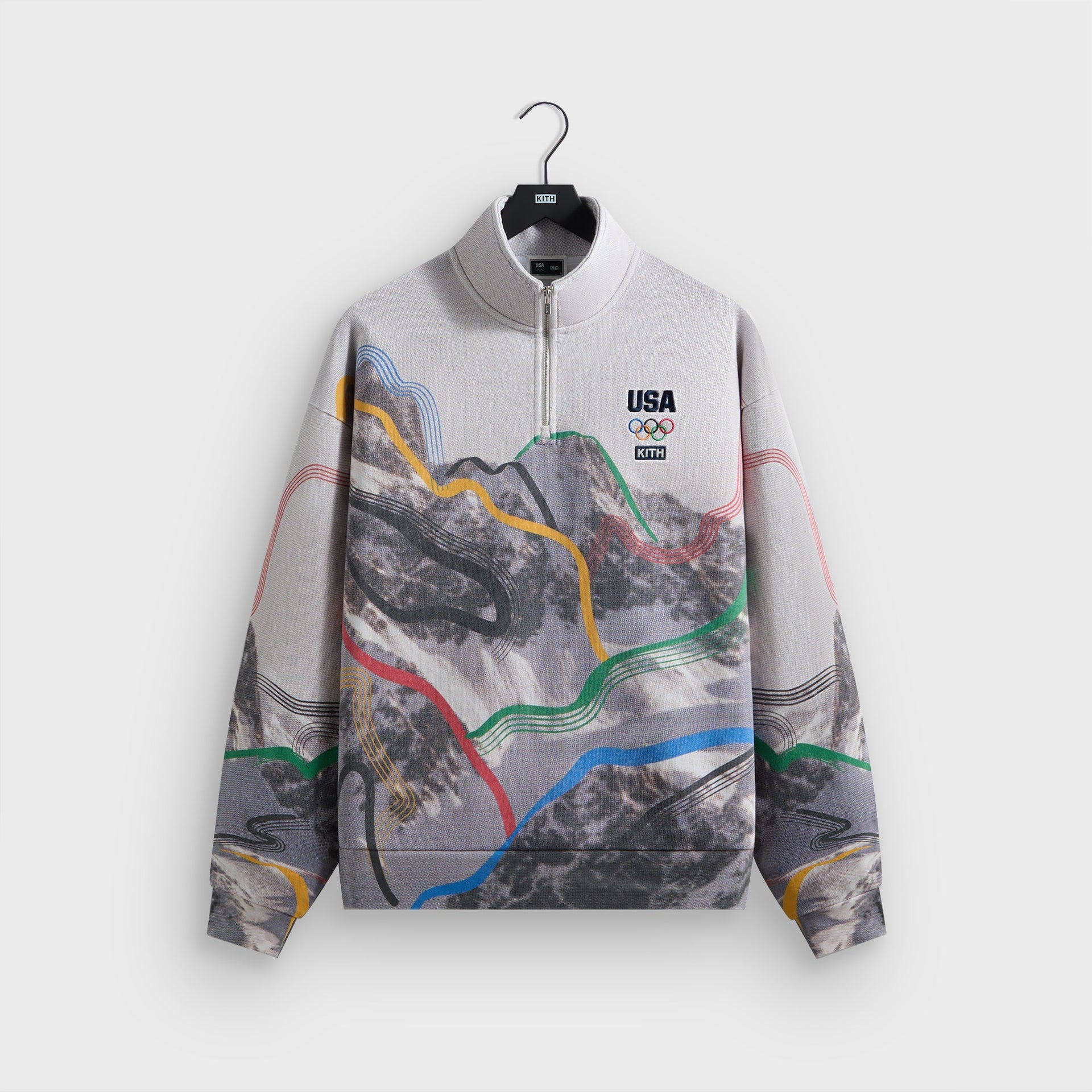 Kith for Team USA Winter Mountain Quarter Zip - White