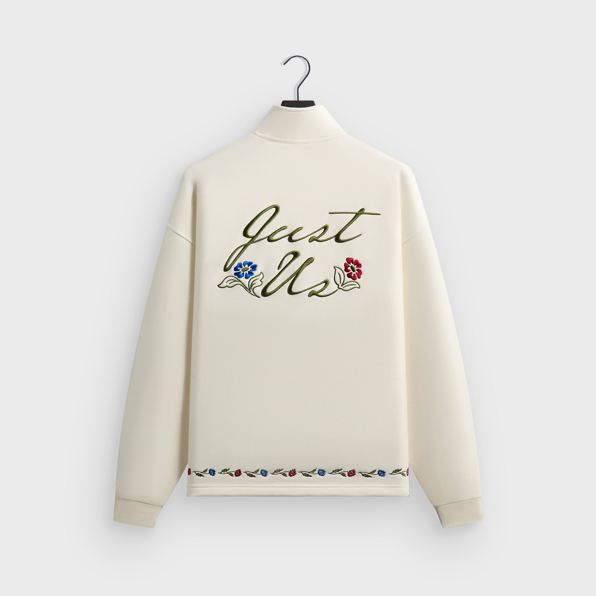 KITH アイボリー ジャケット Kith Floral Queensbridge Quarter Zip - Silk