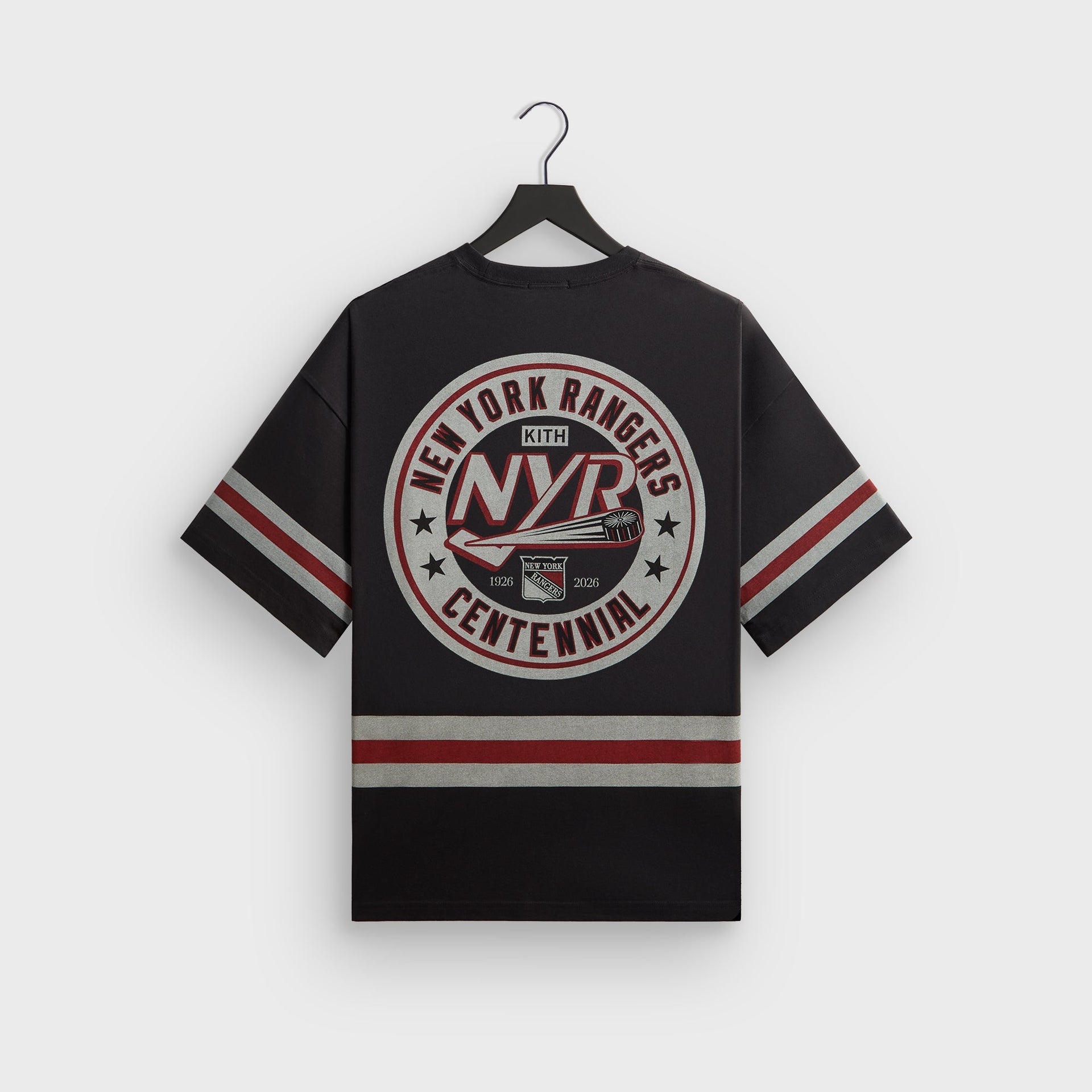 Kith for the New York Rangers Retro Centennial Bishop Tee - Black - PH