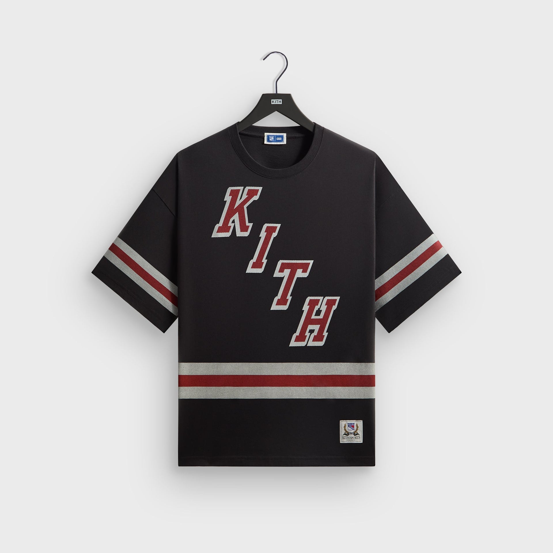 Kith for the New York Rangers Retro Centennial Bishop Tee - Black