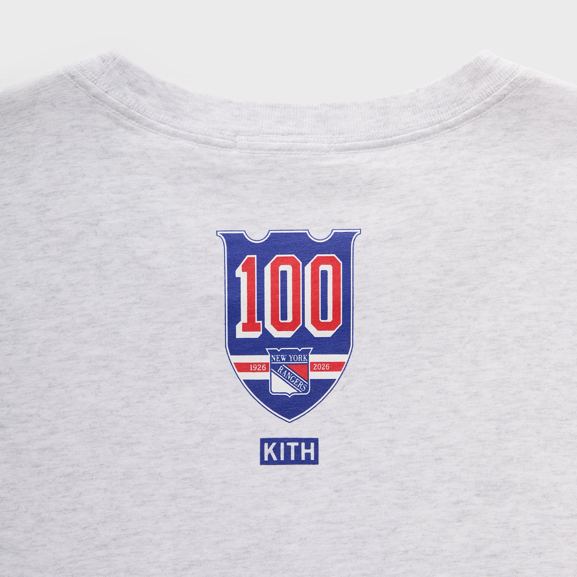 Kith for the New York Rangers New York Vintage Jones Tee - Light Heather Grey