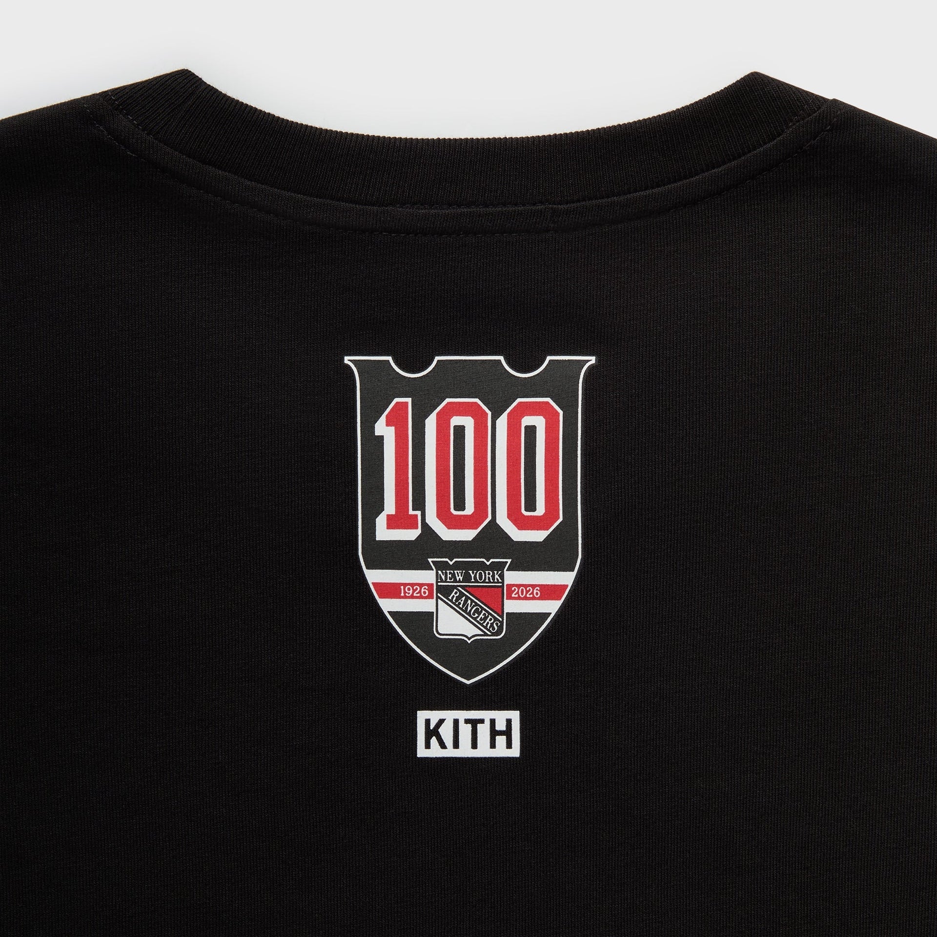 Kith for the New York Rangers New York Vintage Long Sleeve Quinn Tee - Black - PH