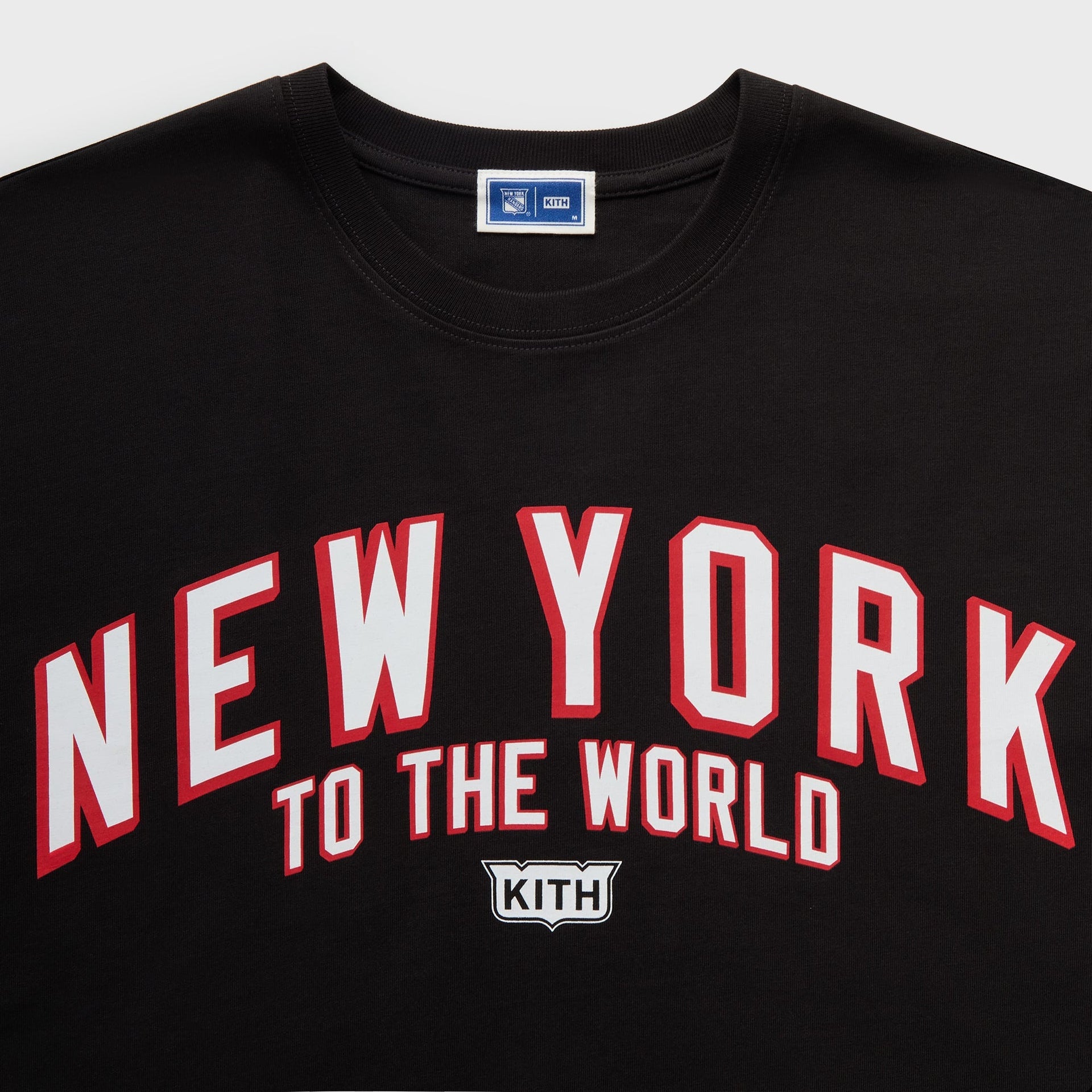 Kith for the New York Rangers New York Vintage Long Sleeve Quinn Tee - Black - PH