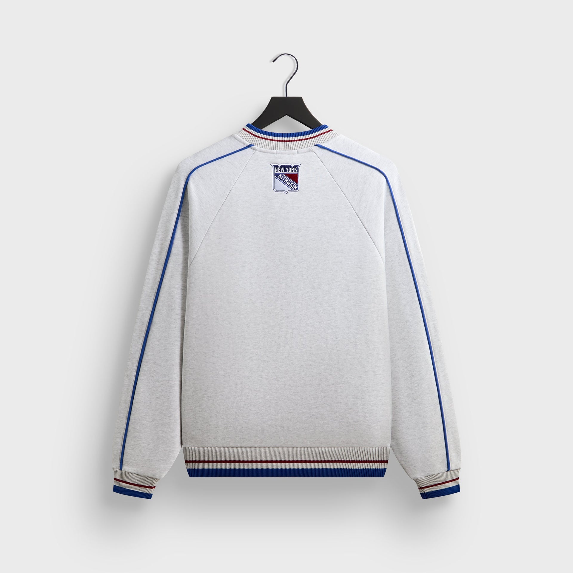 Kith for the New York Rangers Centennial Nelson Crewneck - Light Heather Grey