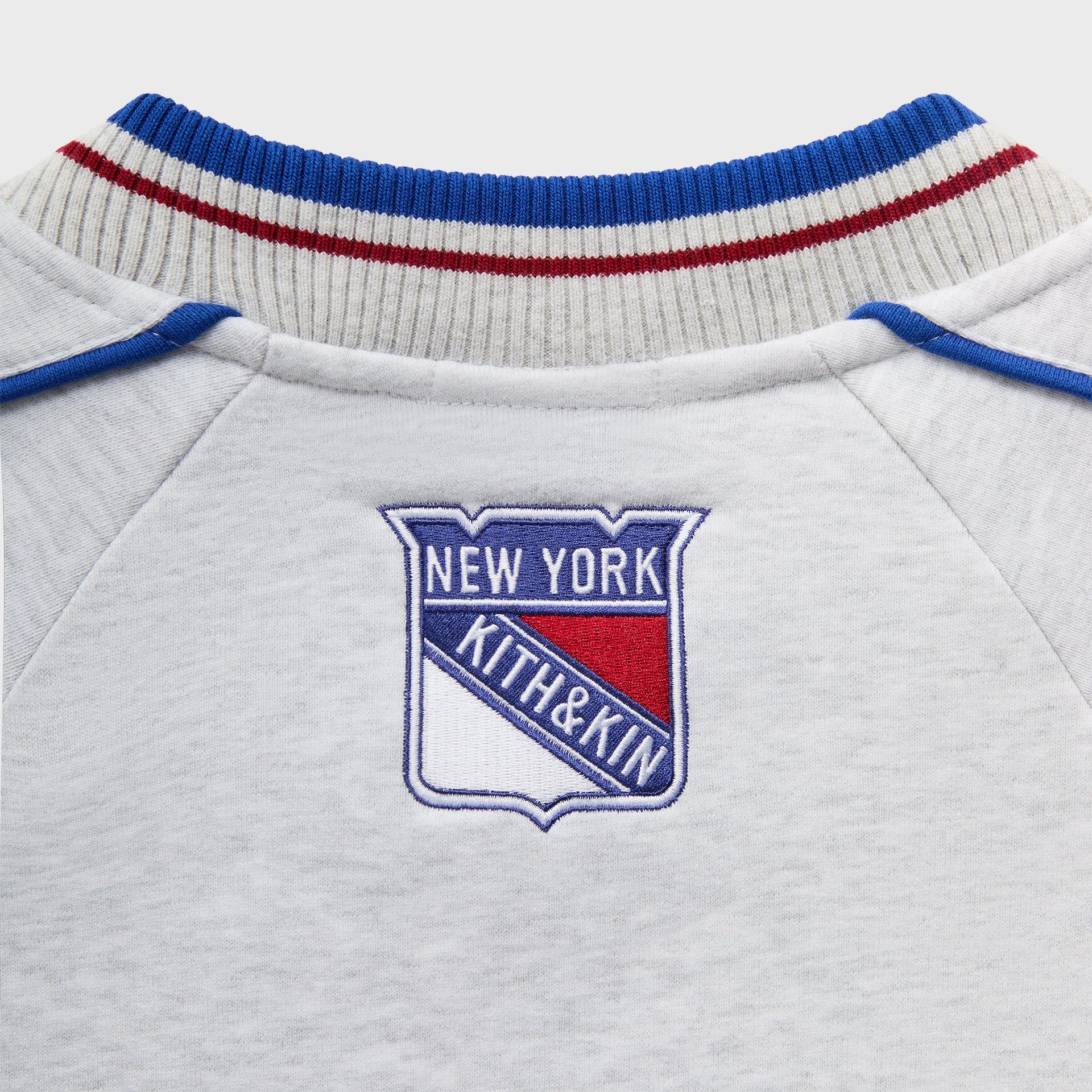 Kith for the New York Rangers Centennial Nelson Crewneck - Light Heather Grey