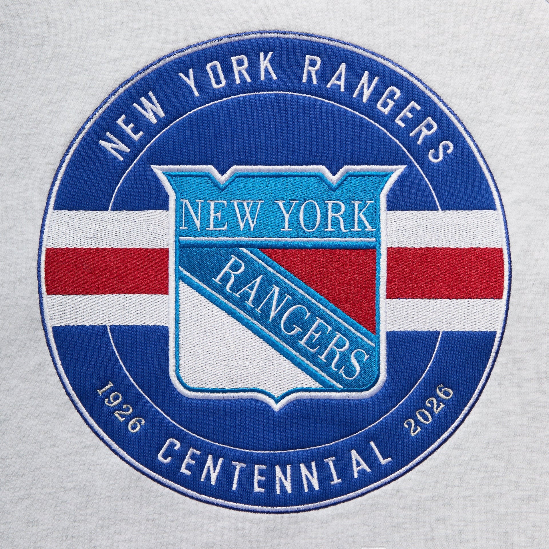 Kith for the New York Rangers Centennial Nelson Crewneck - Light Heather Grey - PH