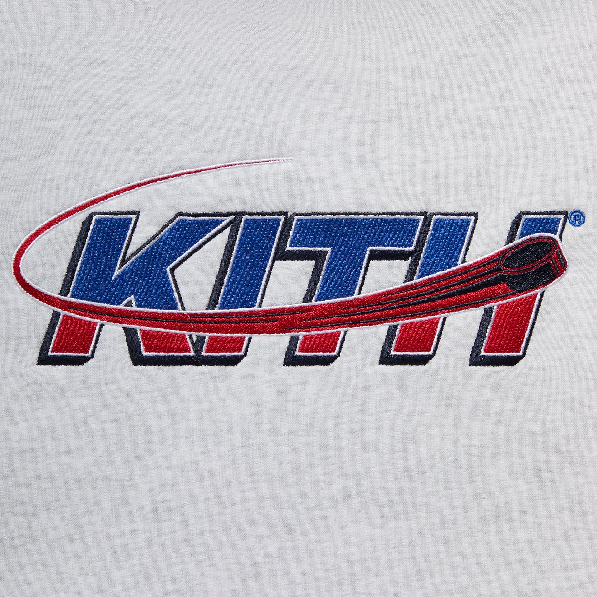 Kith for the New York Rangers Slap Shot Vintage Nelson Hoodie - Light Heather Grey