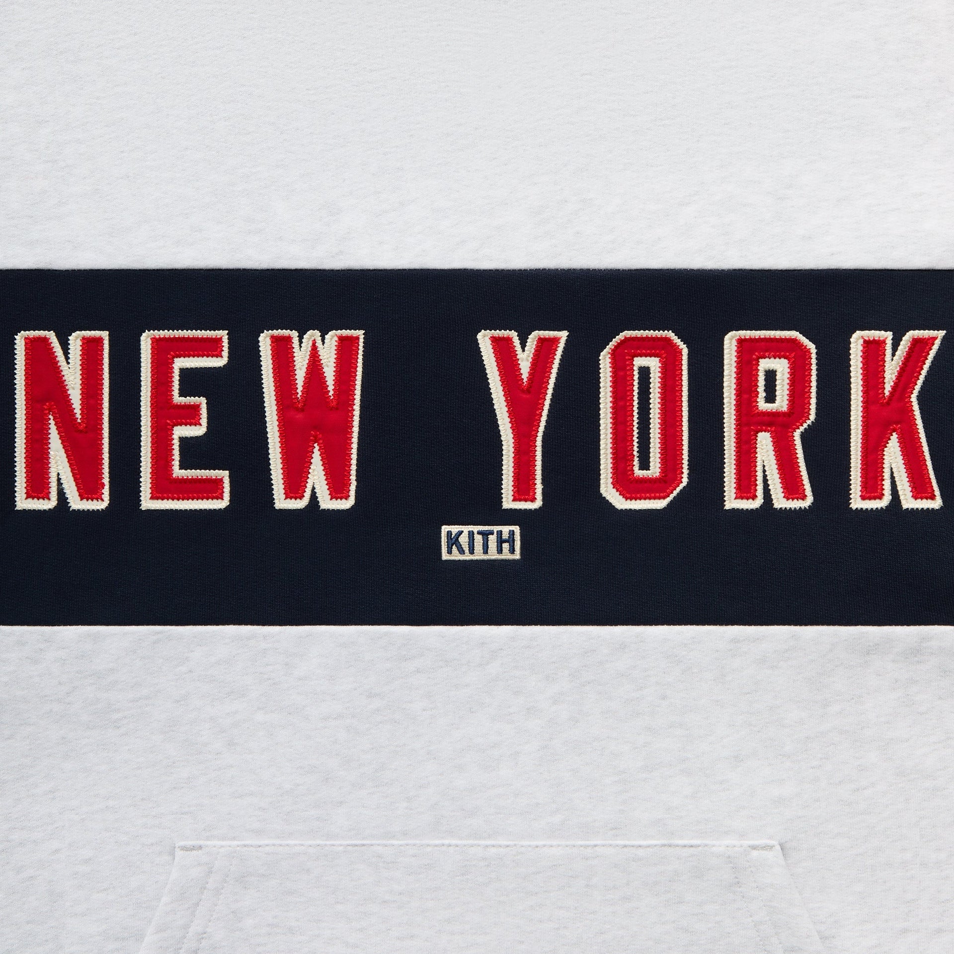 Kith for the New York Rangers New York Vintage Nelson Hoodie - Light Heather Grey - PH