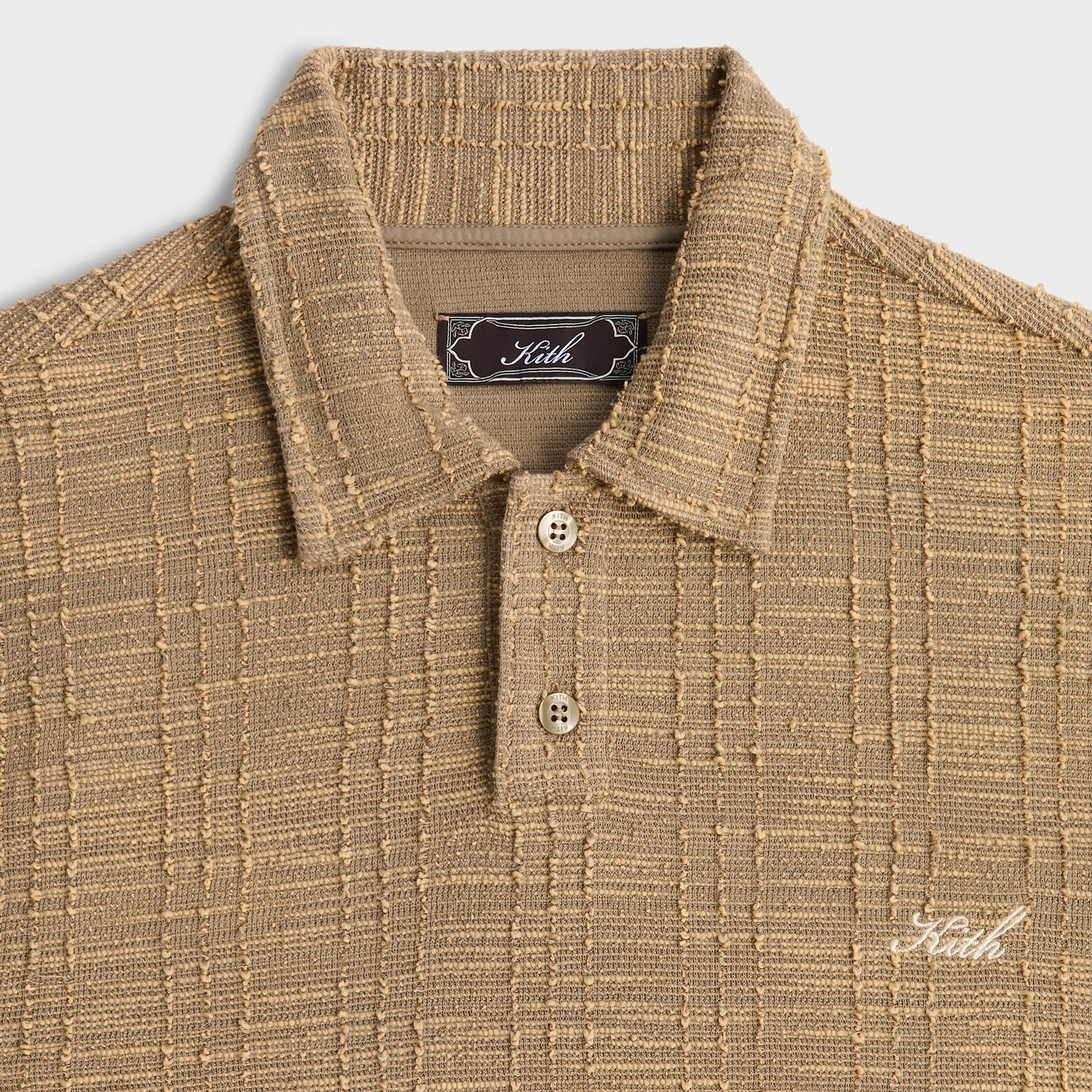 Kith High Twist Tweed Graham Polo - Palomino