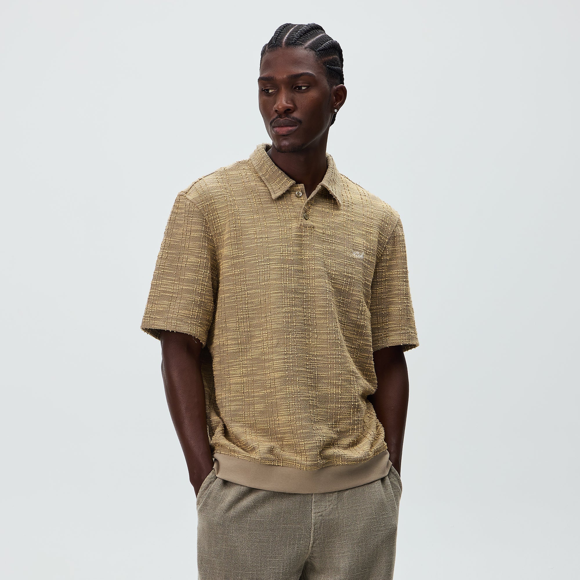 Kith High Twist Tweed Graham Polo - Palomino