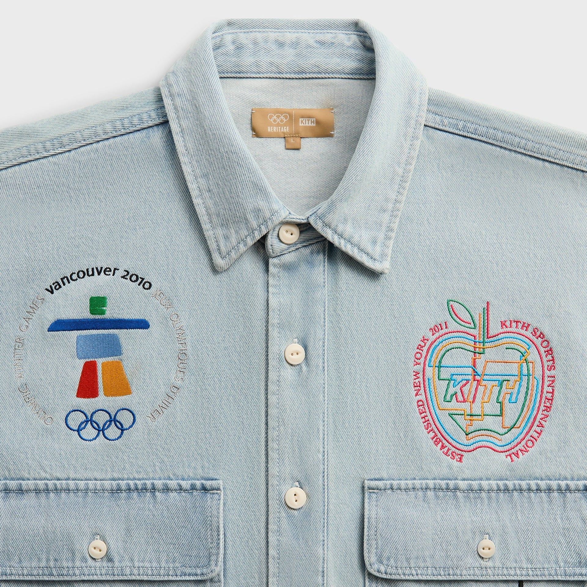 Kith for Olympics Heritage Marks Henson Shirt - Light Indigo - PH