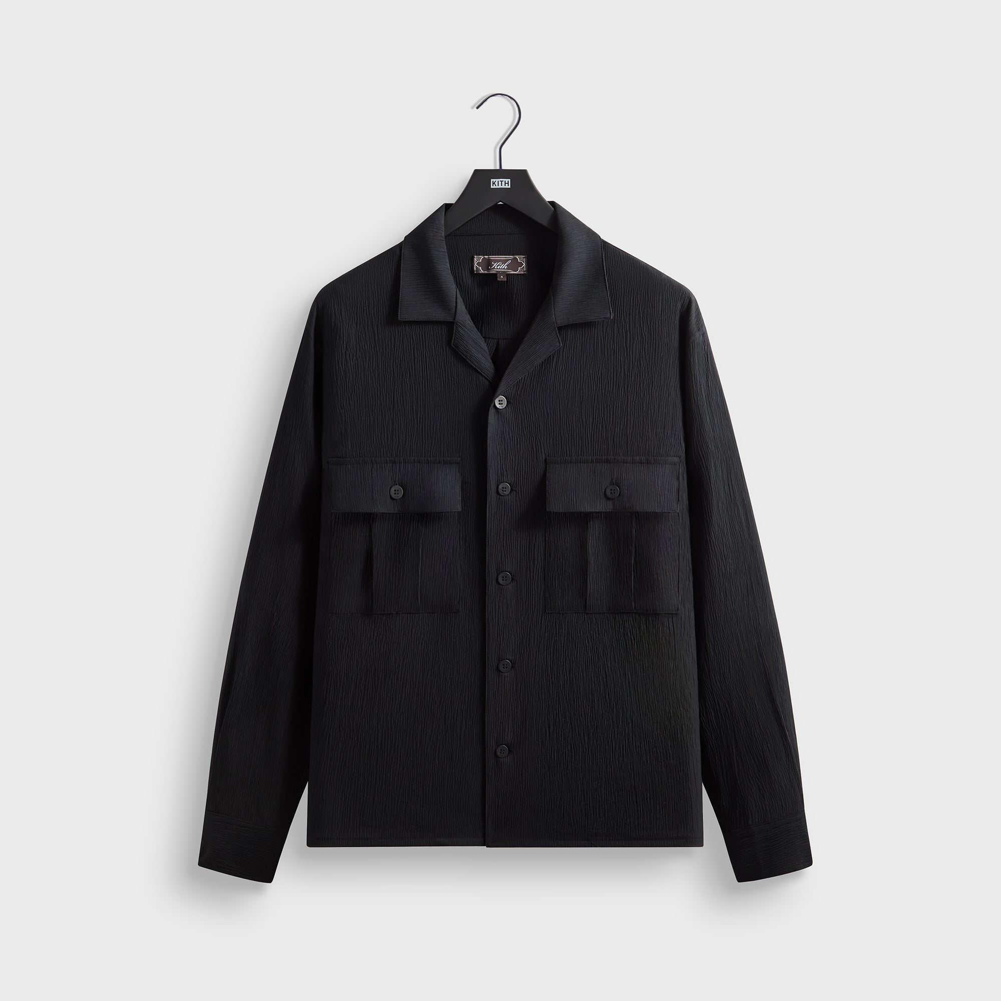 リ*ド様 KITH SOLID MILITIA JACKET CRINKLE KHM034888-001-Front.jpg?v=