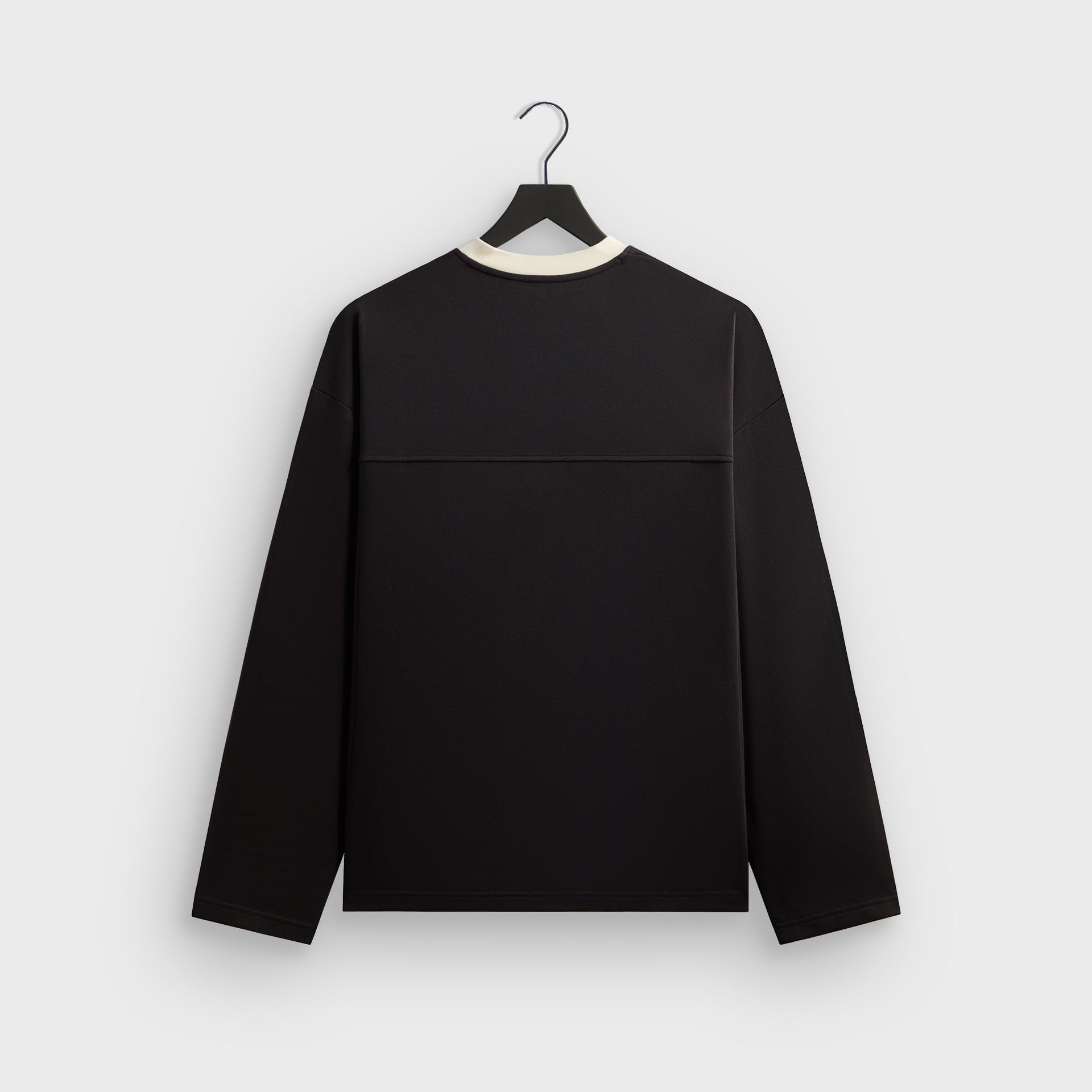 Kith Compact Fleece Long Sleeve Julien Jersey - Black - PH