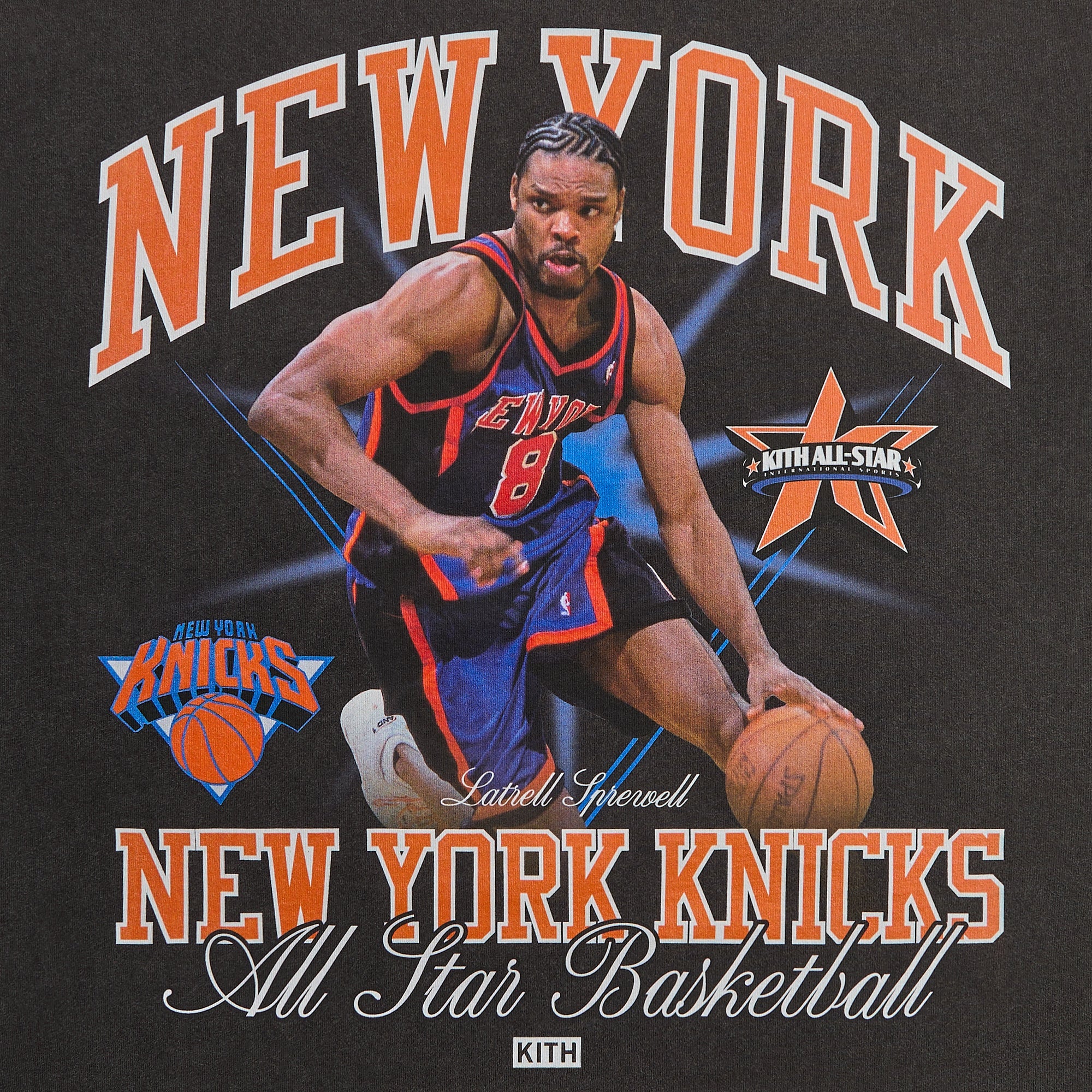 Kith for NBA All-Star New York Knicks Latrell Sprewell Vintage Tee - B