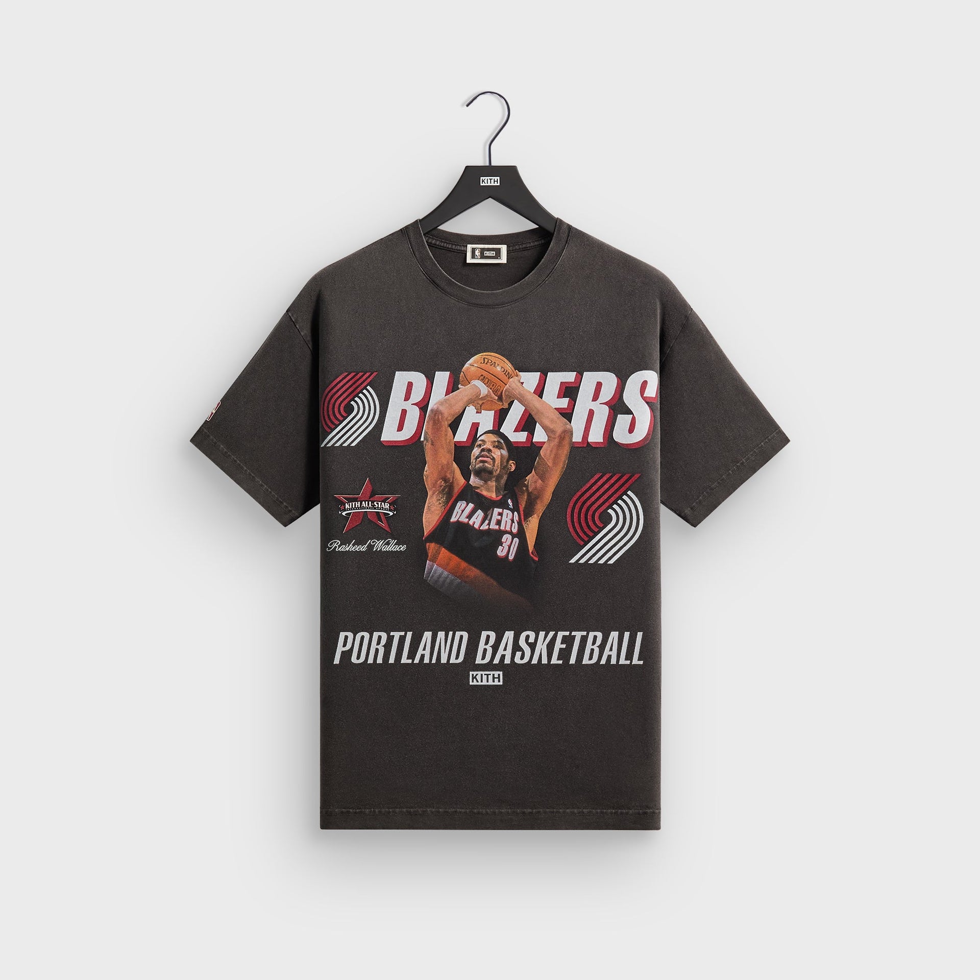 Kith for NBA All-Star Portland Trail Blazers Rasheed Wallace Tee - Black