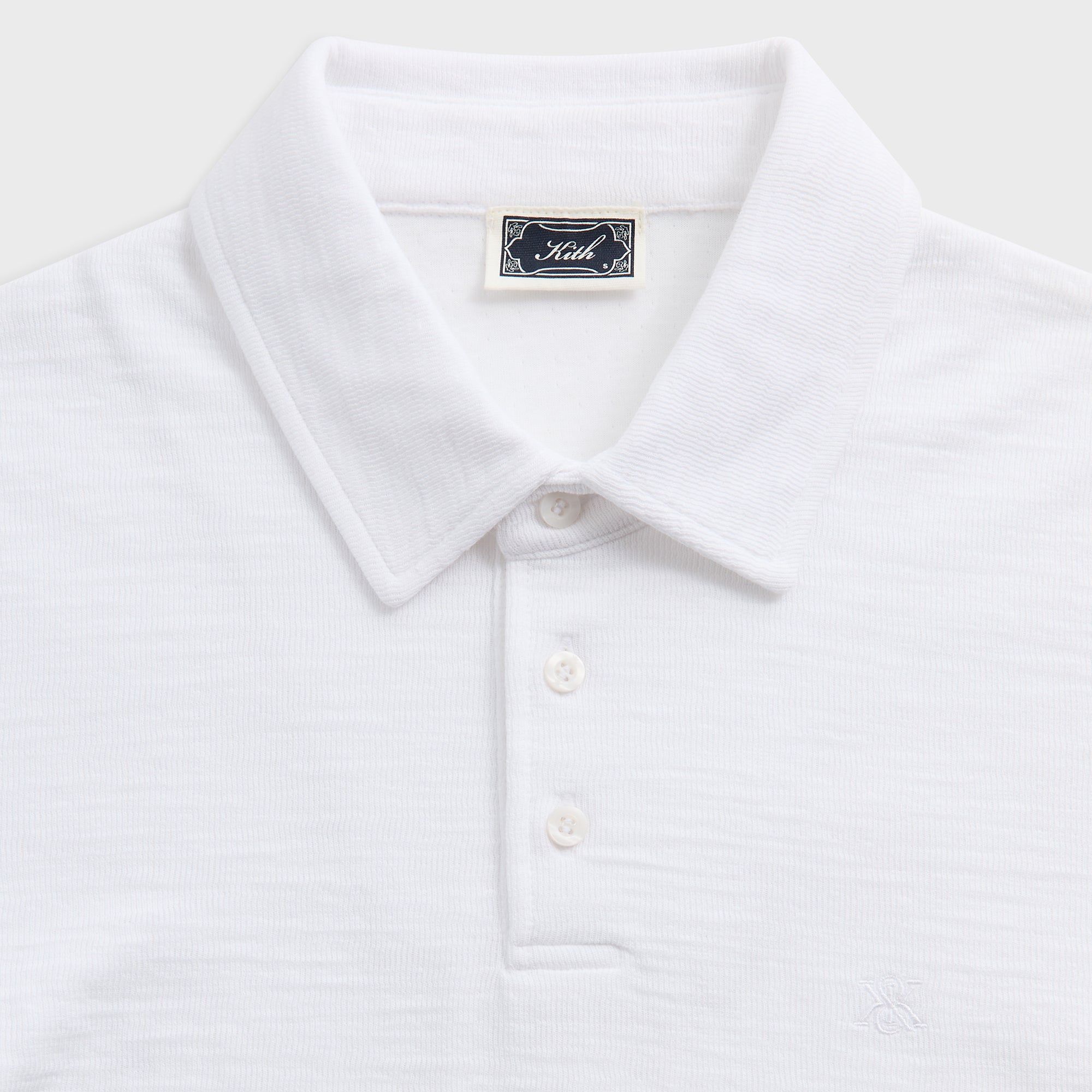 Kith Double Face Jersey Heathrow Polo - White