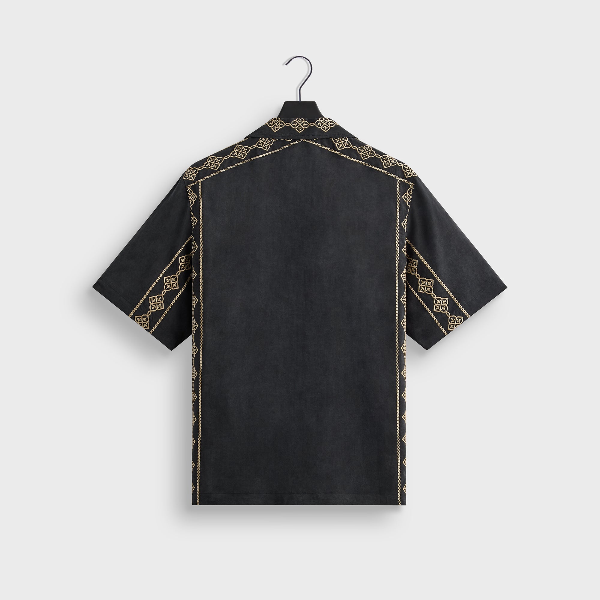 Kith Cupro Linen Thompson Camp Collar Shirt - Black